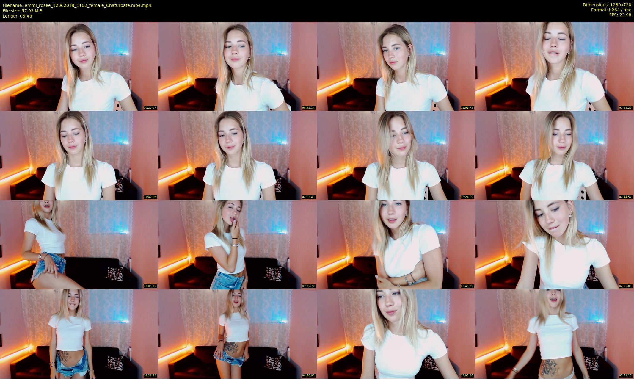 emmi_rosee — 6 minute Chaturbate female cam show recording, 720p, Jun 12, 2019