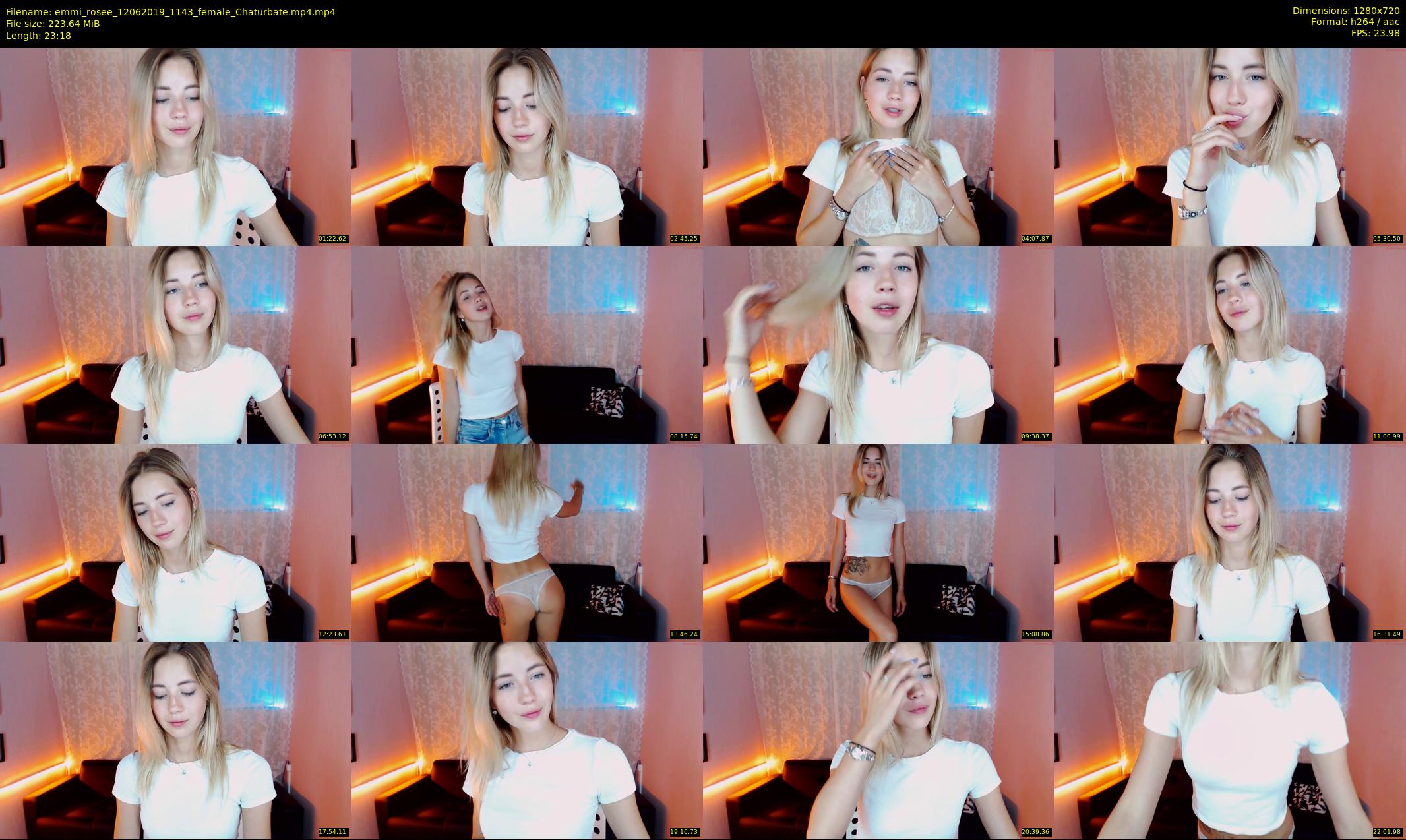 emmi_rosee — 24 minute Chaturbate female cam show recording, 720p, Jun 12, 2019