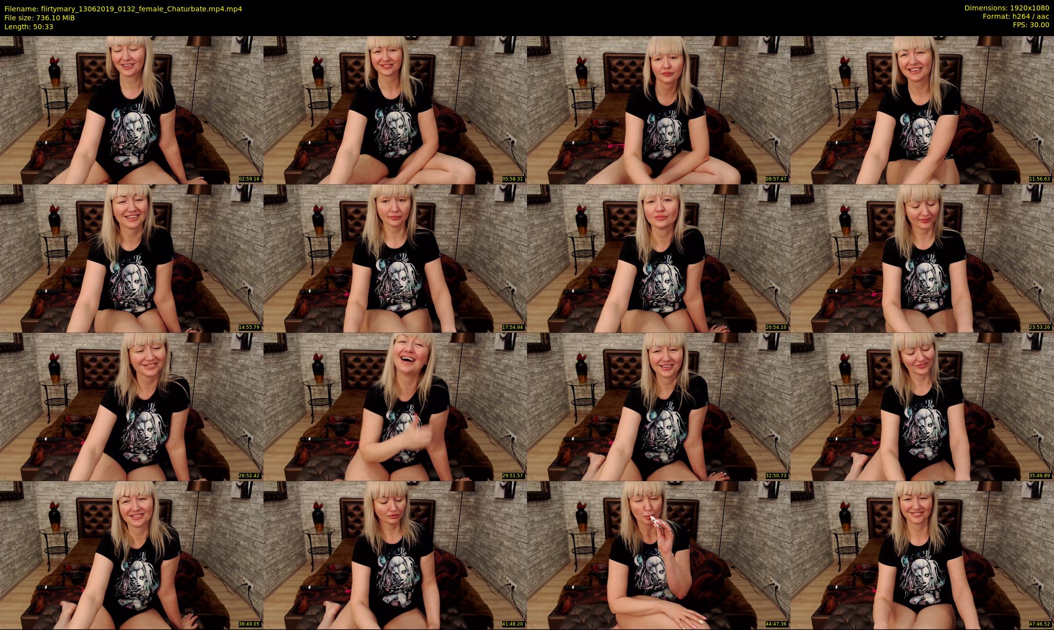 flirtymary — 51 minute Chaturbate female cam show recording, 1080p, Jun 13, 2019
