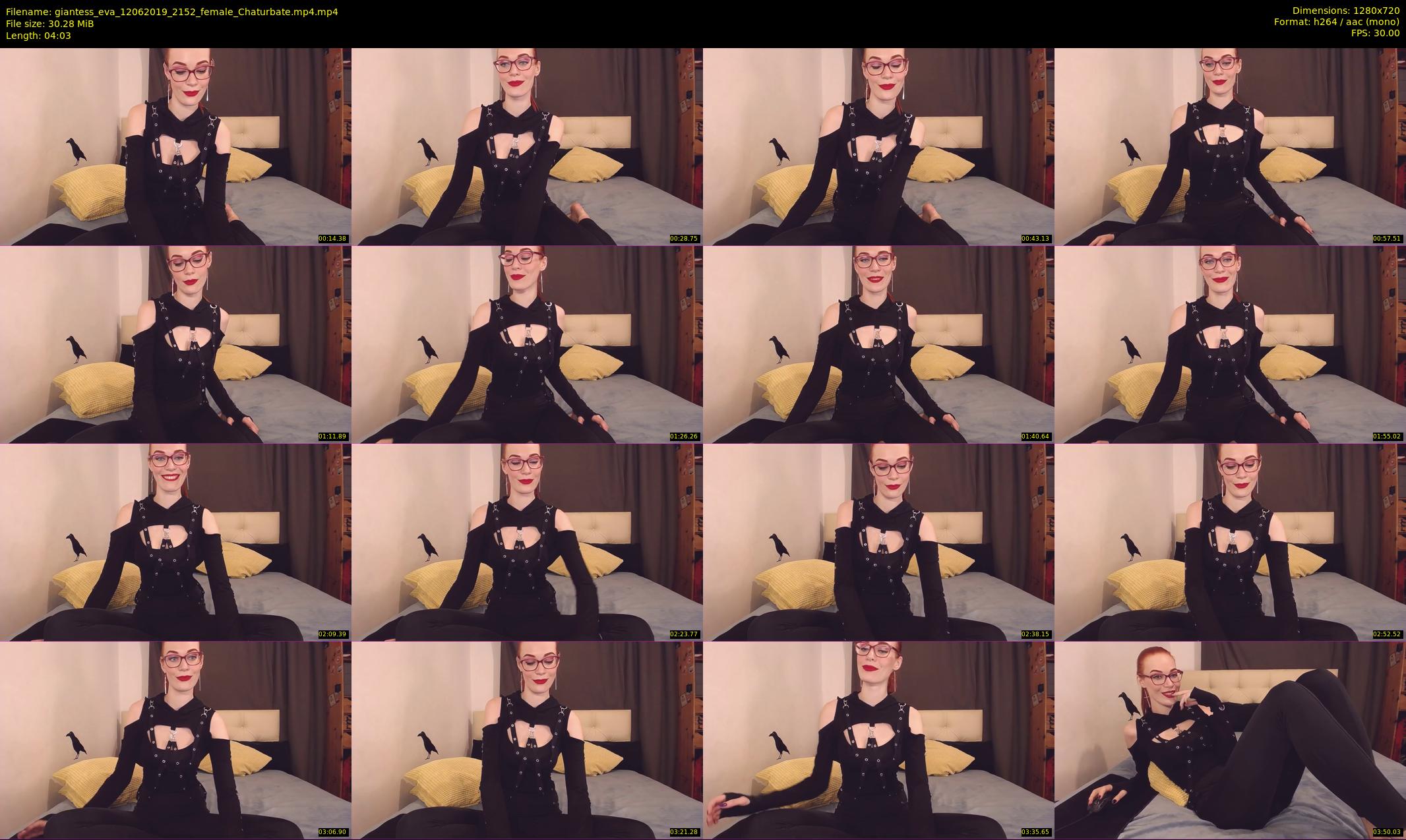 giantess_eva — 5 minute Chaturbate female cam show recording, 720p, Jun 12, 2019