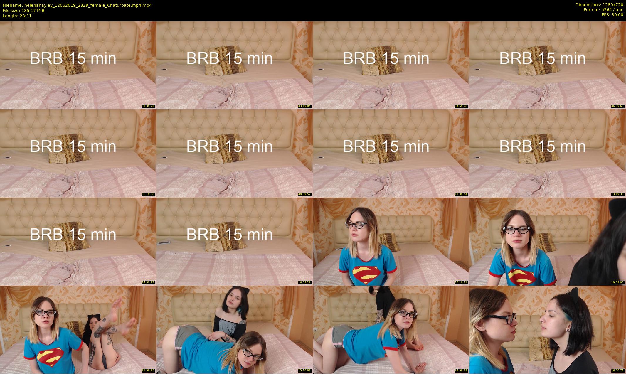 helenahayley — 29 minute Chaturbate female cam show recording, 720p, Jun 12, 2019