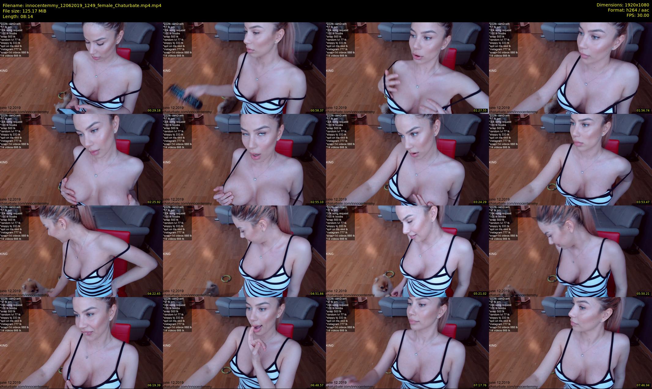 innocentemmy — 9 minute Chaturbate female cam show recording, 1080p, Jun 12, 2019