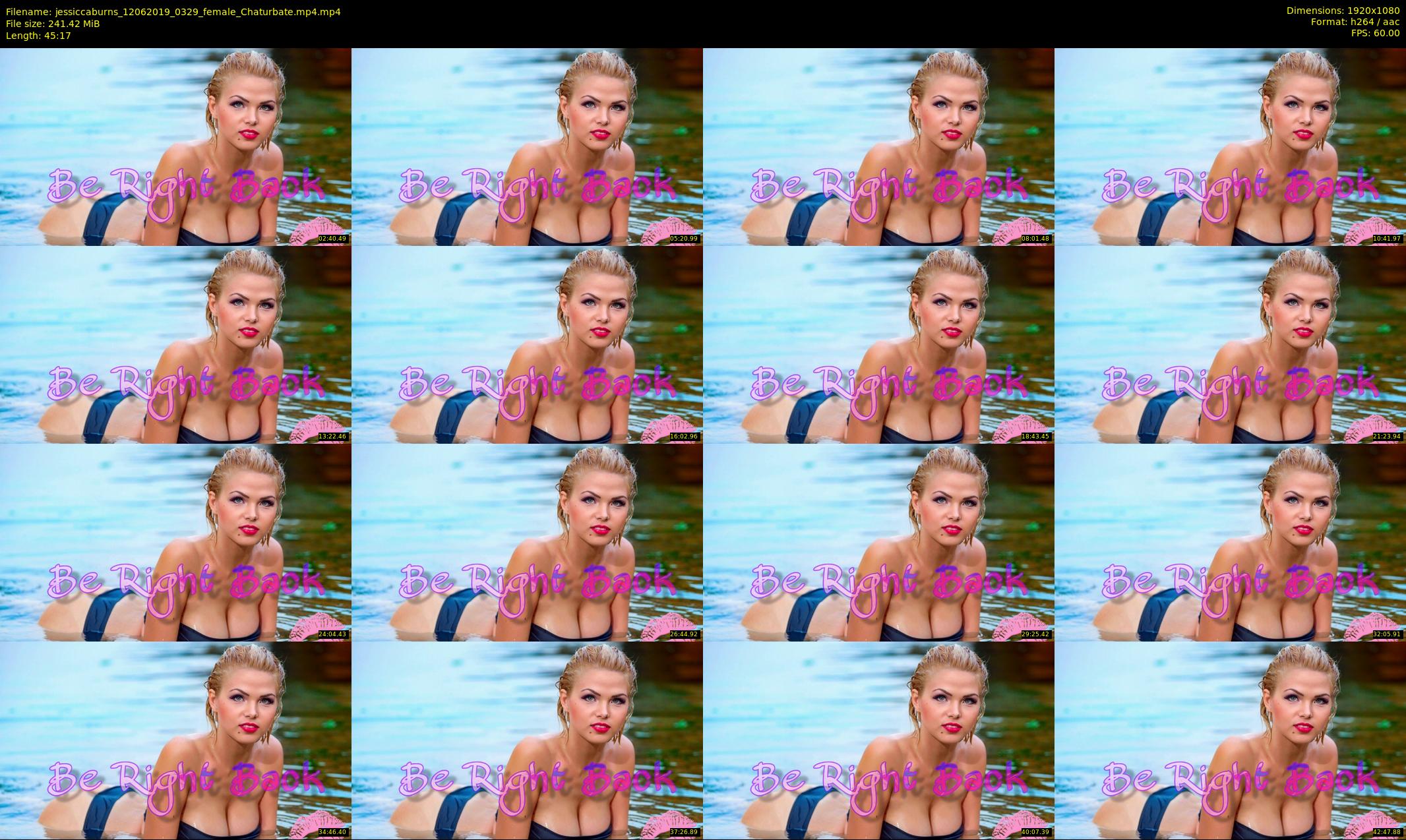 jessiccaburns — 46 minute Chaturbate female cam show recording, 1080p, Jun 12, 2019