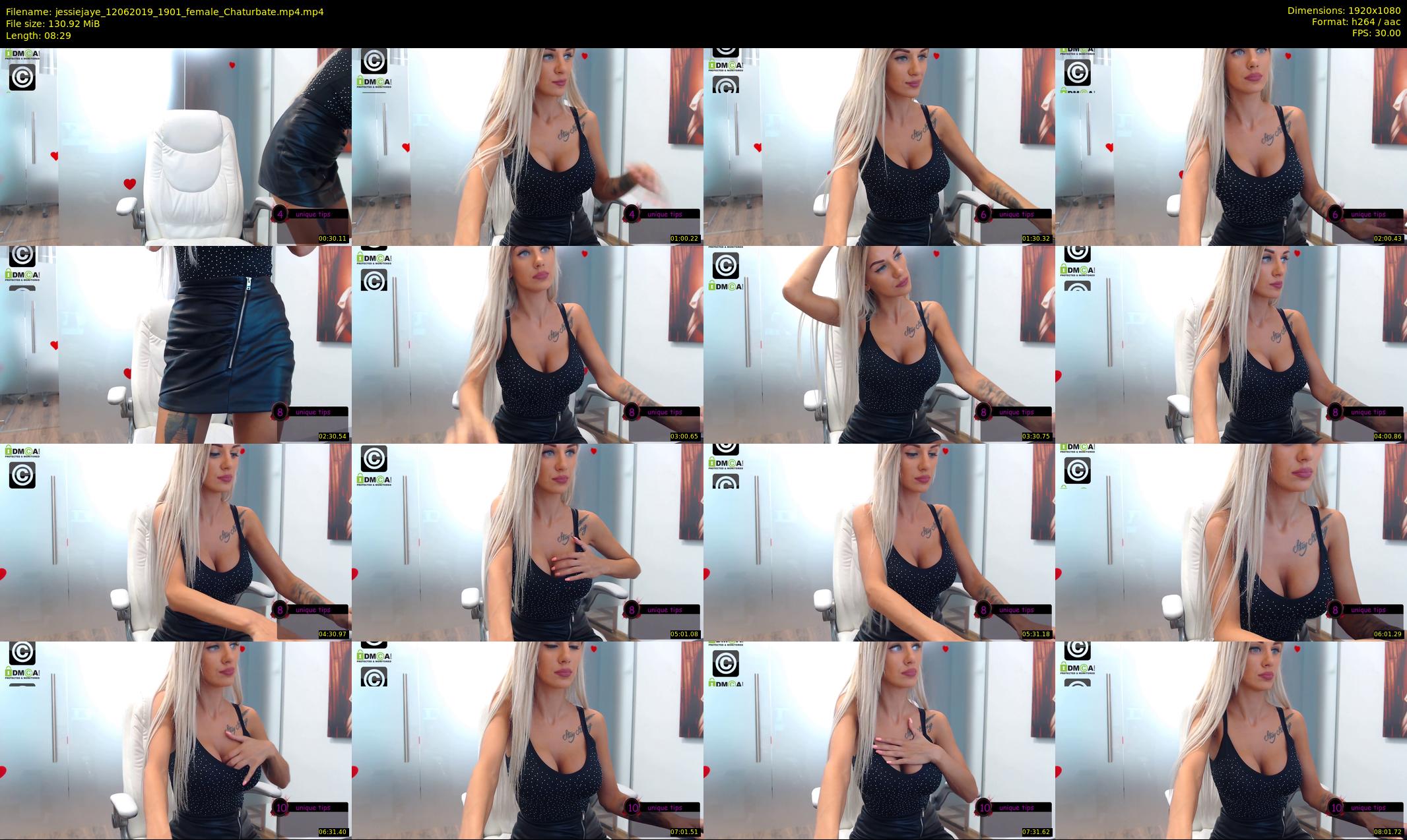 jessiejaye — 9 minute Chaturbate female cam show recording, 1080p, Jun 12, 2019