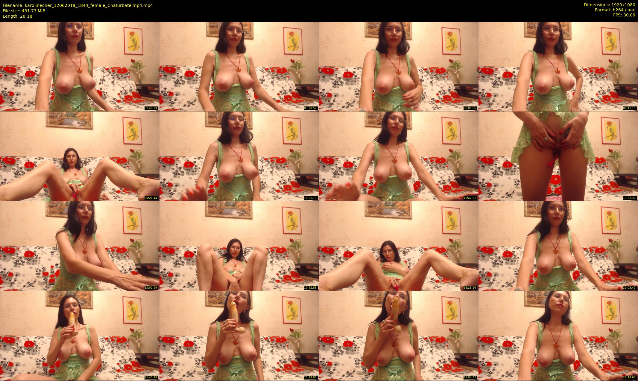 karolinecher — 29 minute Chaturbate female cam show recording, 1080p, Jun 12, 2019