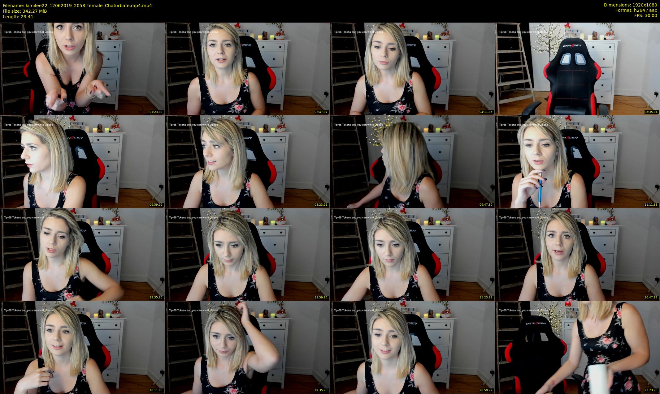 kimilee22 — 24 minute Chaturbate female cam show recording, 1080p, Jun 12, 2019