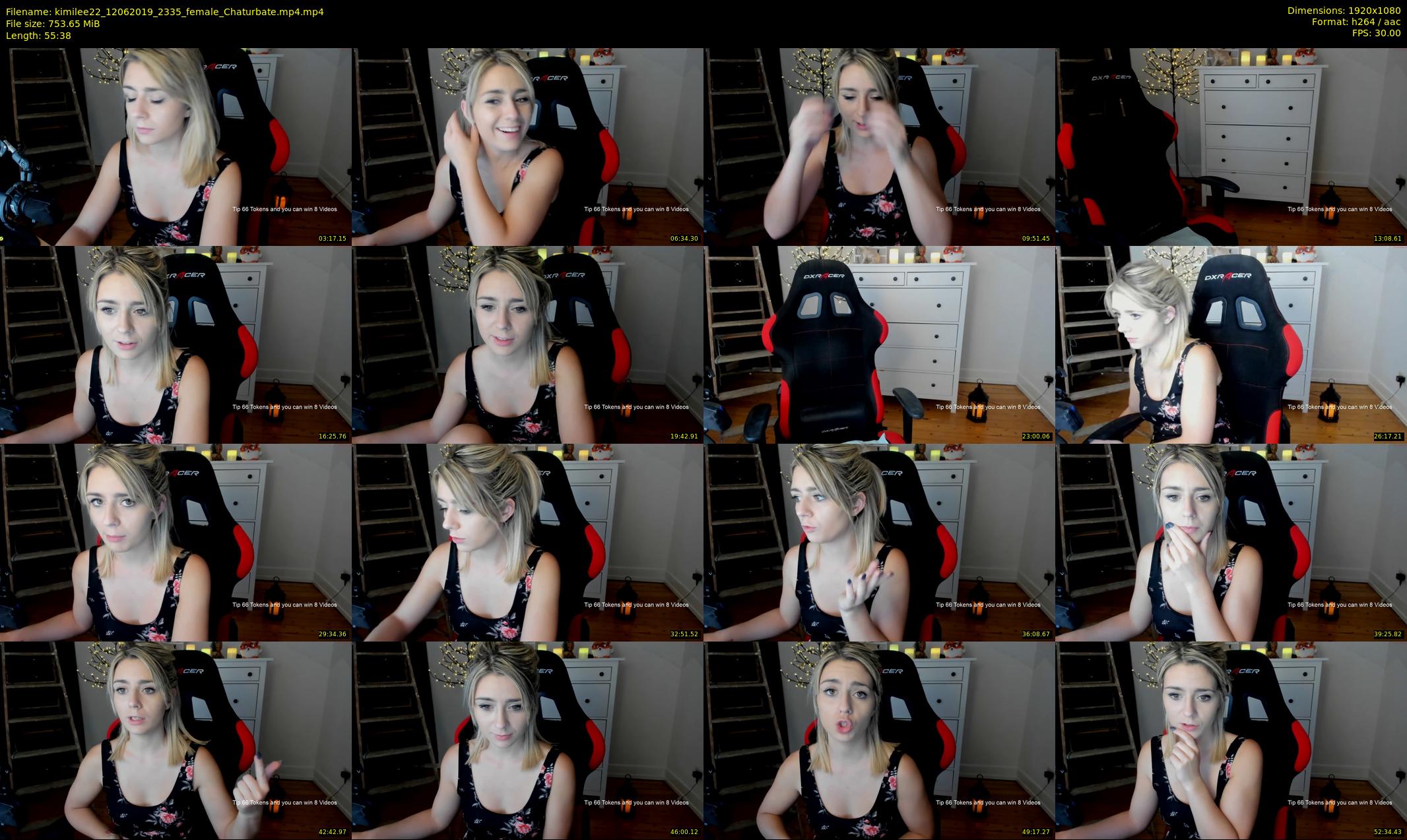 kimilee22 — 56 minute Chaturbate female cam show recording, 1080p, Jun 12, 2019