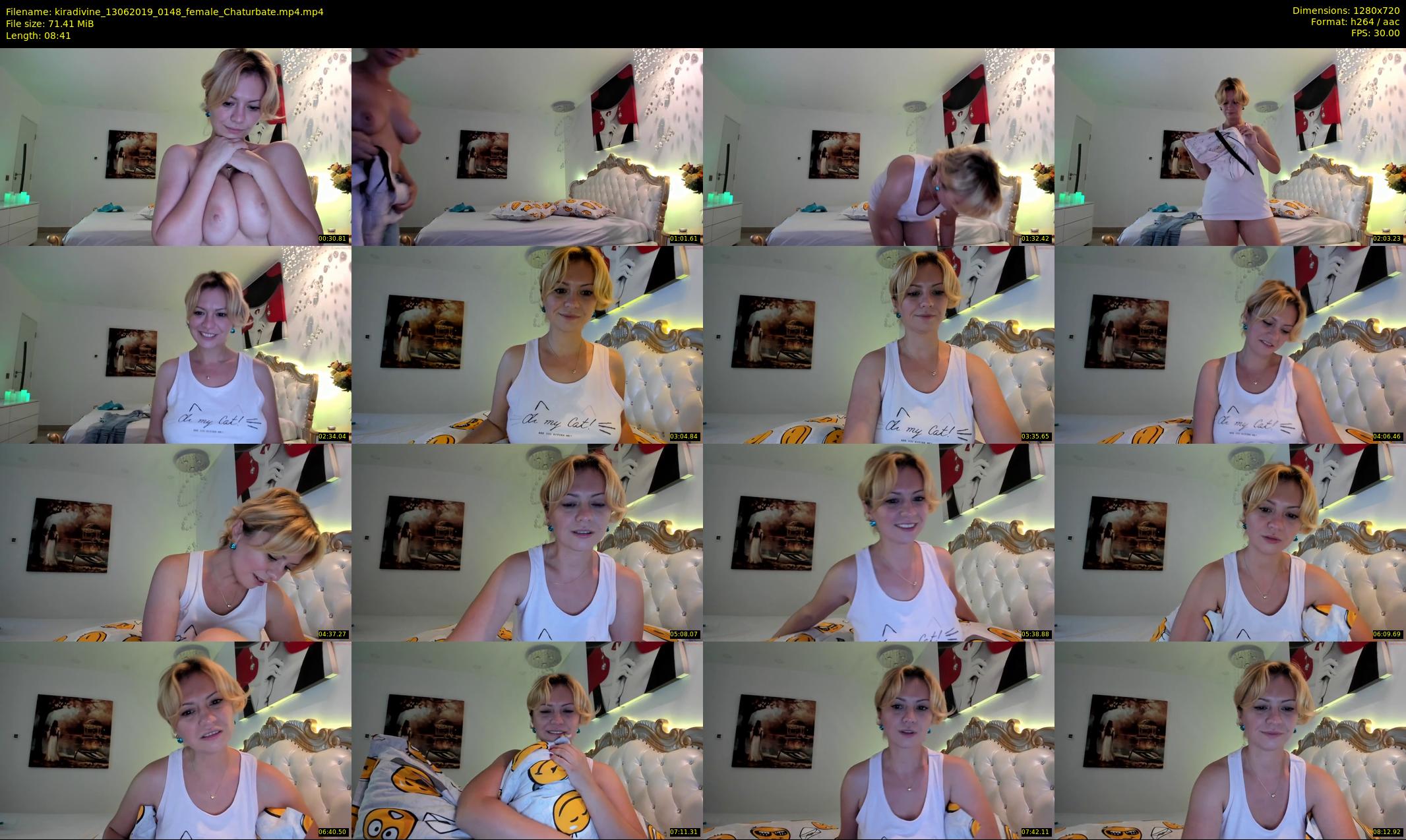 kiradivine — 9 minute Chaturbate female cam show recording, 720p, Jun 13, 2019