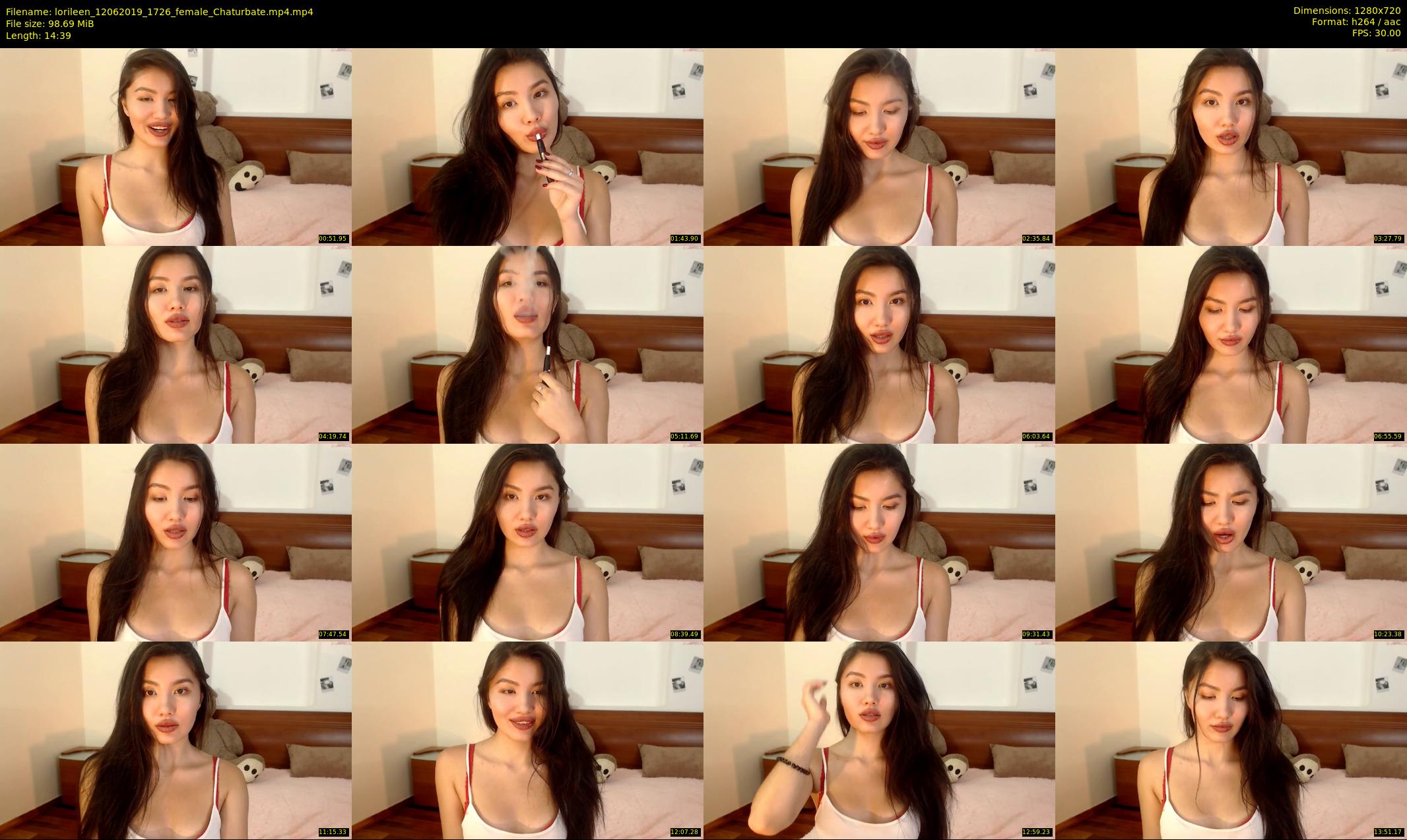 lorileen — 15 minute Chaturbate female cam show recording, 720p, Jun 12, 2019