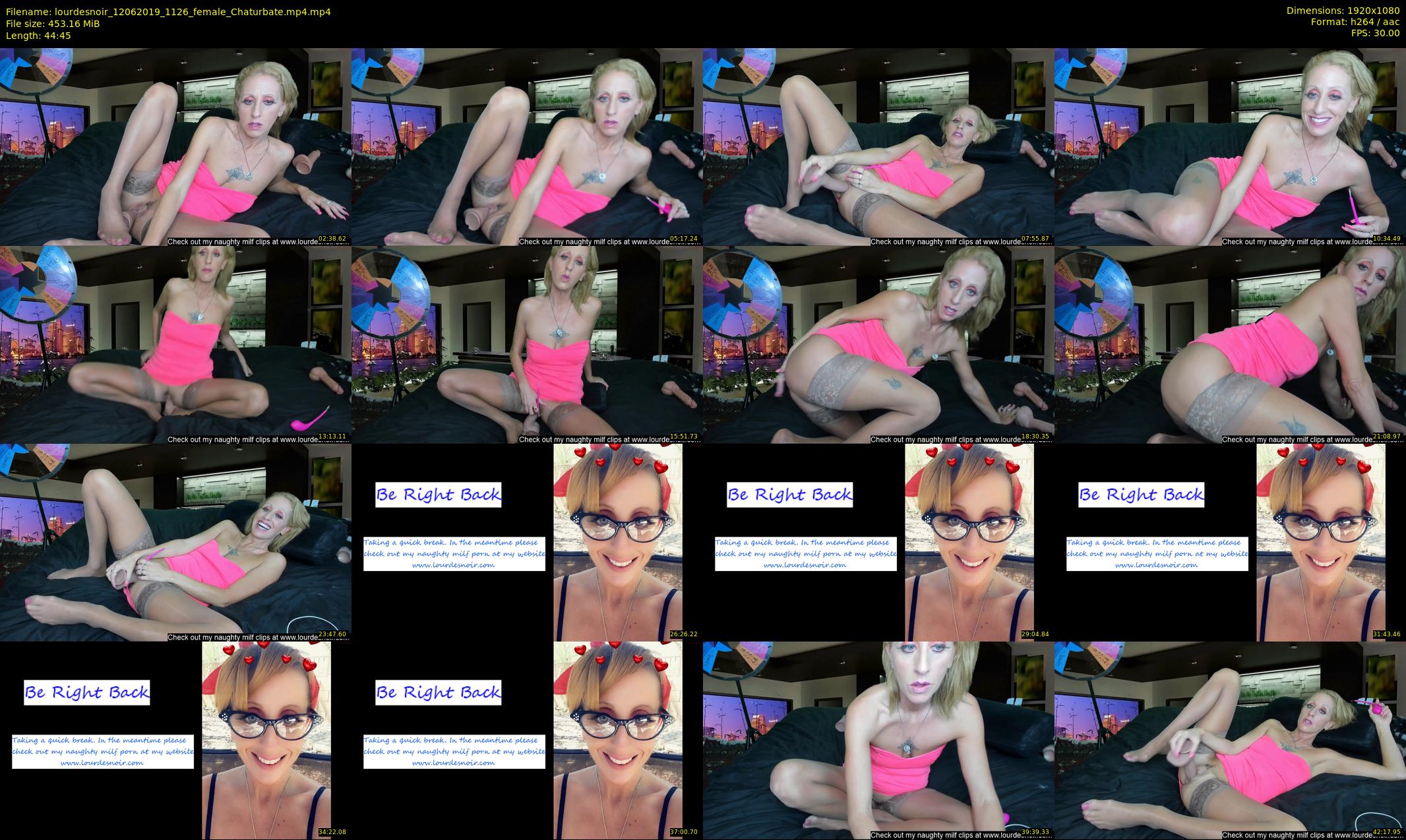 lourdesnoir — 45 minute Chaturbate female cam show recording, 1080p, Jun 12, 2019