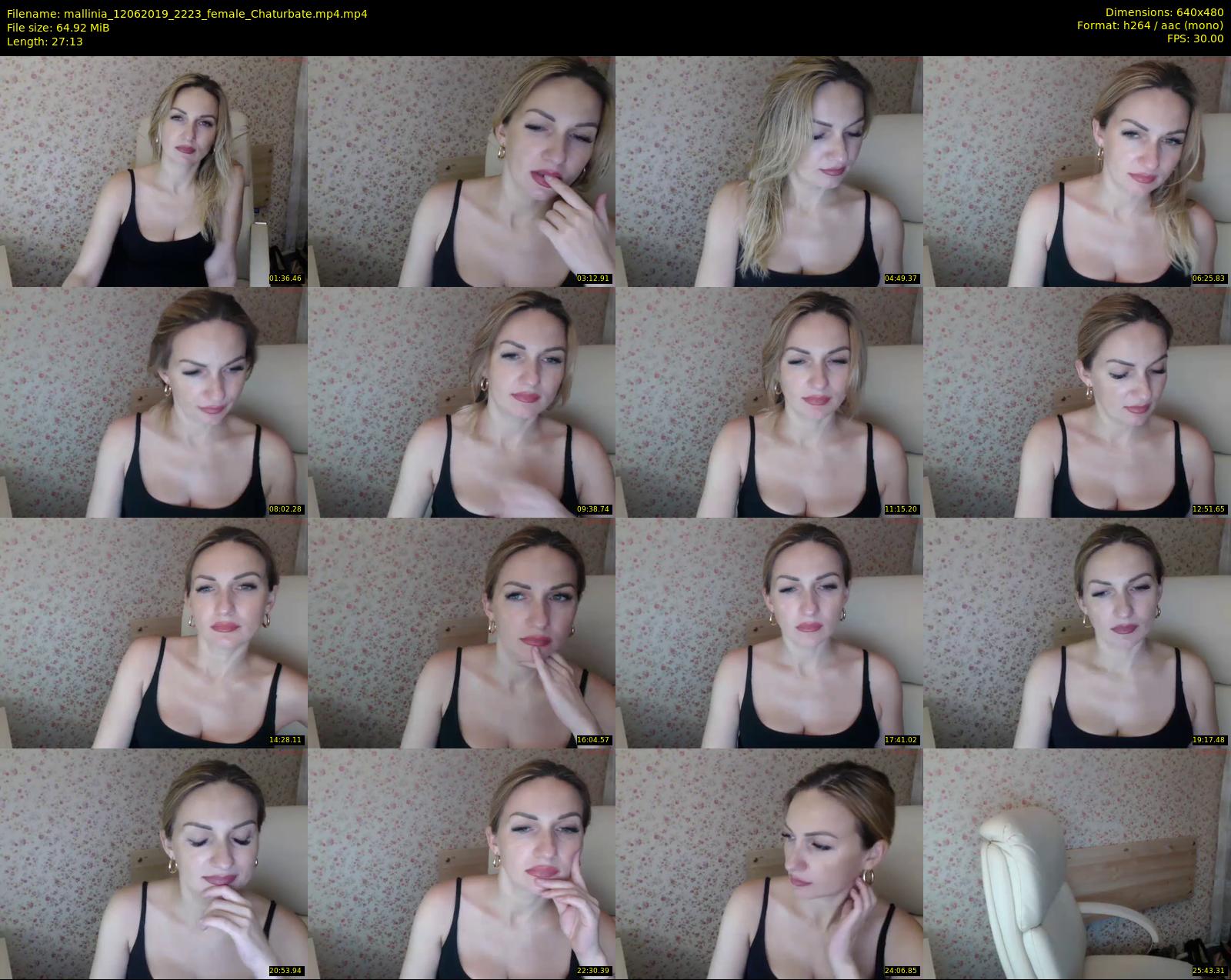 mallinia — 28 minute Chaturbate female cam show recording, 480p, Jun 12, 2019