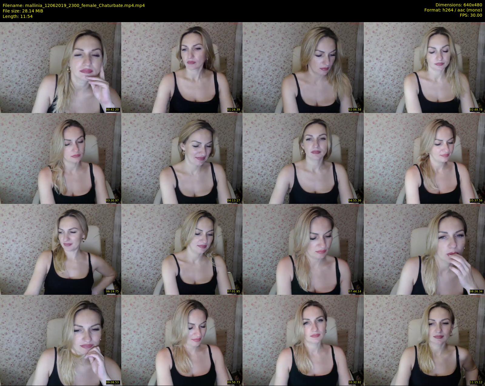 mallinia — 12 minute Chaturbate female cam show recording, 480p, Jun 12, 2019