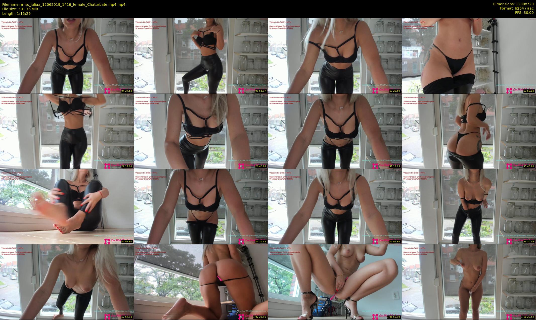 miss_juliaa — 76 minute Chaturbate female cam show recording, 720p, Jun 12, 2019