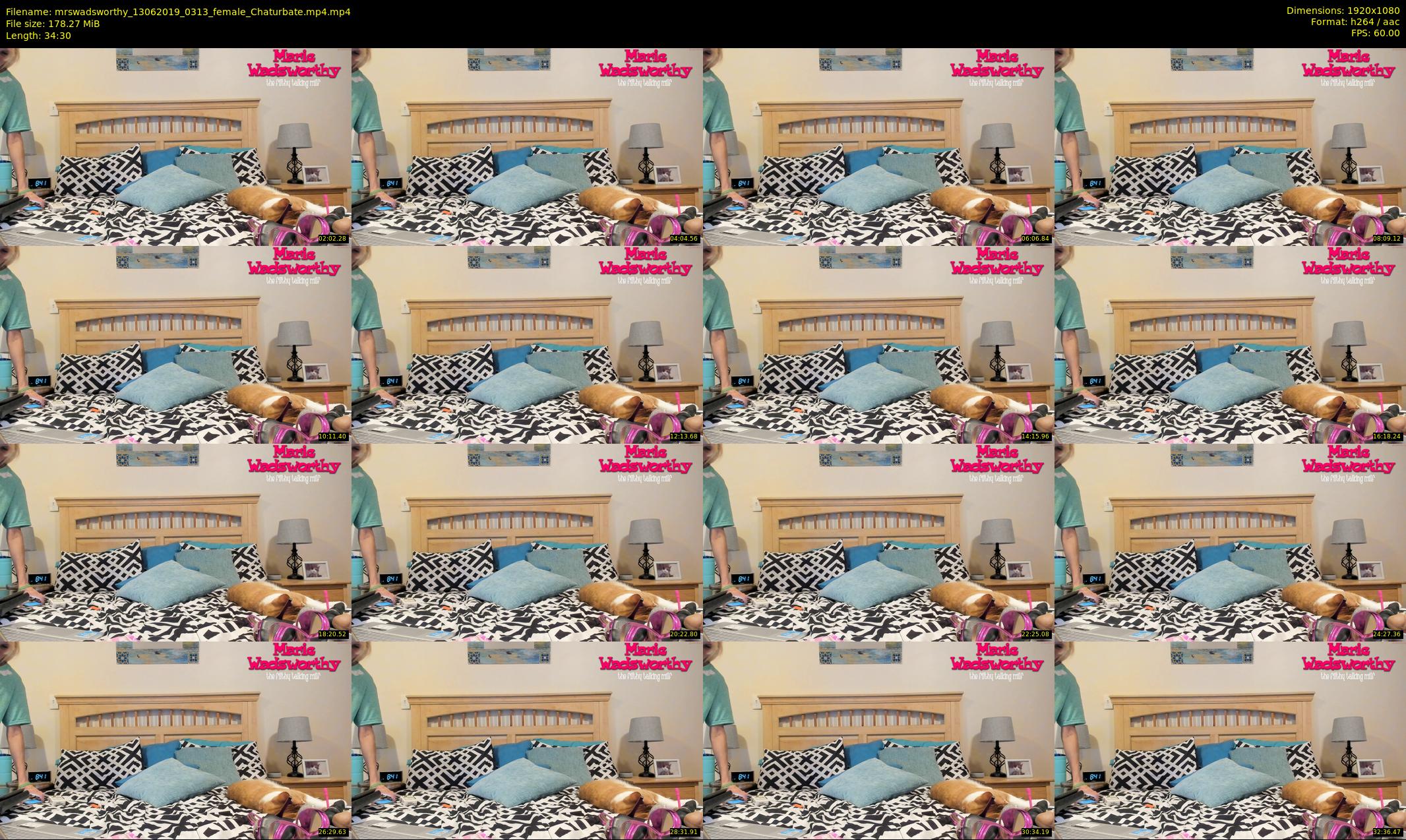 mrswadsworthy — 35 minute Chaturbate female cam show recording, 1080p, Jun 13, 2019
