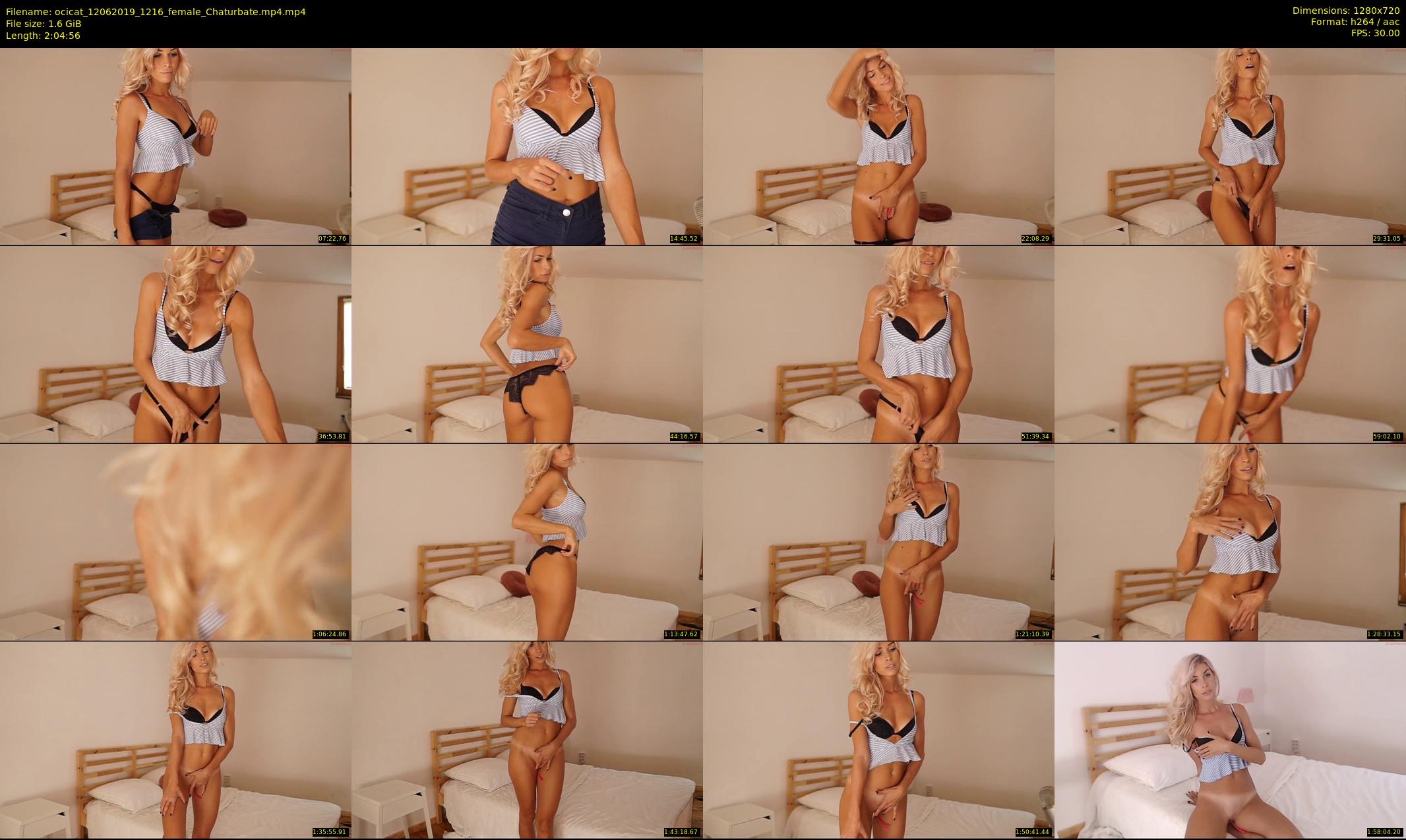 ocicat — 125 minute Chaturbate female cam show recording, 720p, Jun 12, 2019