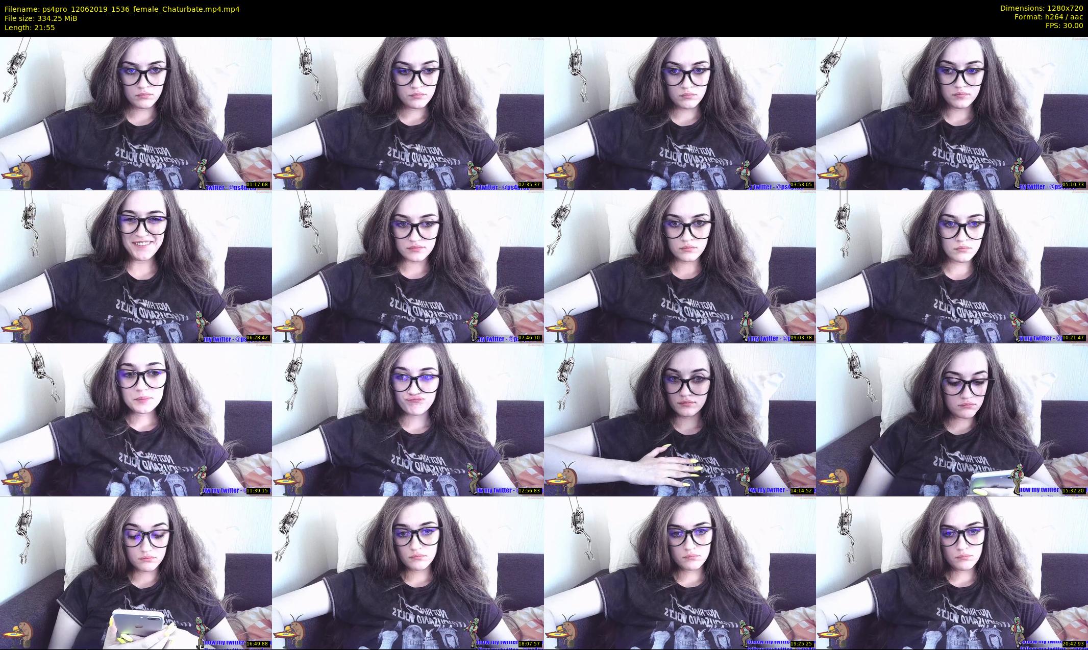 ps4pro — 22 minute Chaturbate female cam show recording, 720p, Jun 12, 2019