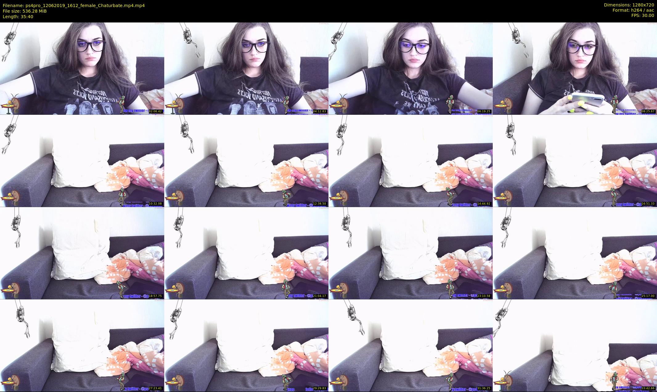 ps4pro — 36 minute Chaturbate female cam show recording, 720p, Jun 12, 2019