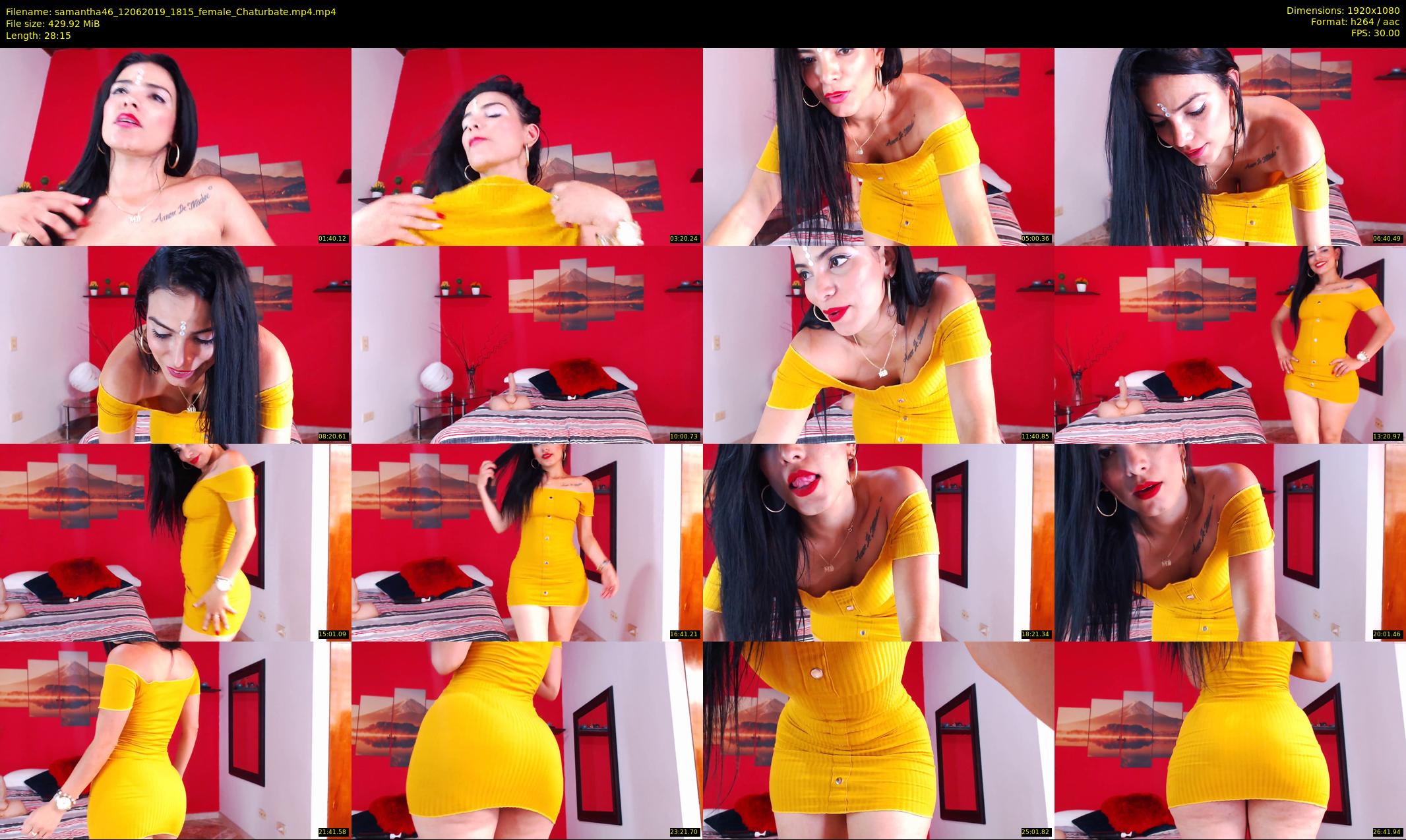 samantha46 — 29 minute Chaturbate female cam show recording, 1080p, Jun 12, 2019