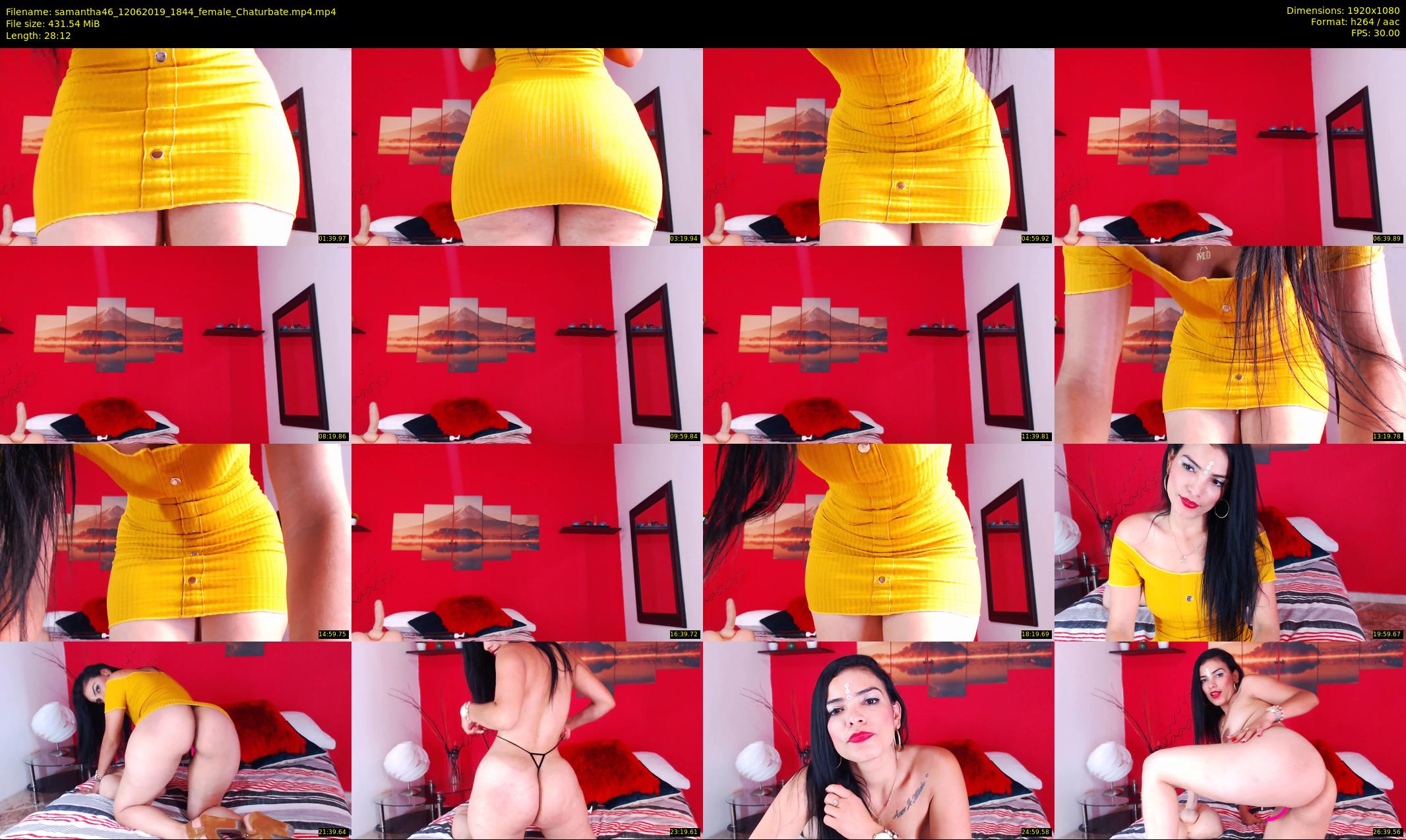 samantha46 — 29 minute Chaturbate female cam show recording, 1080p, Jun 12, 2019