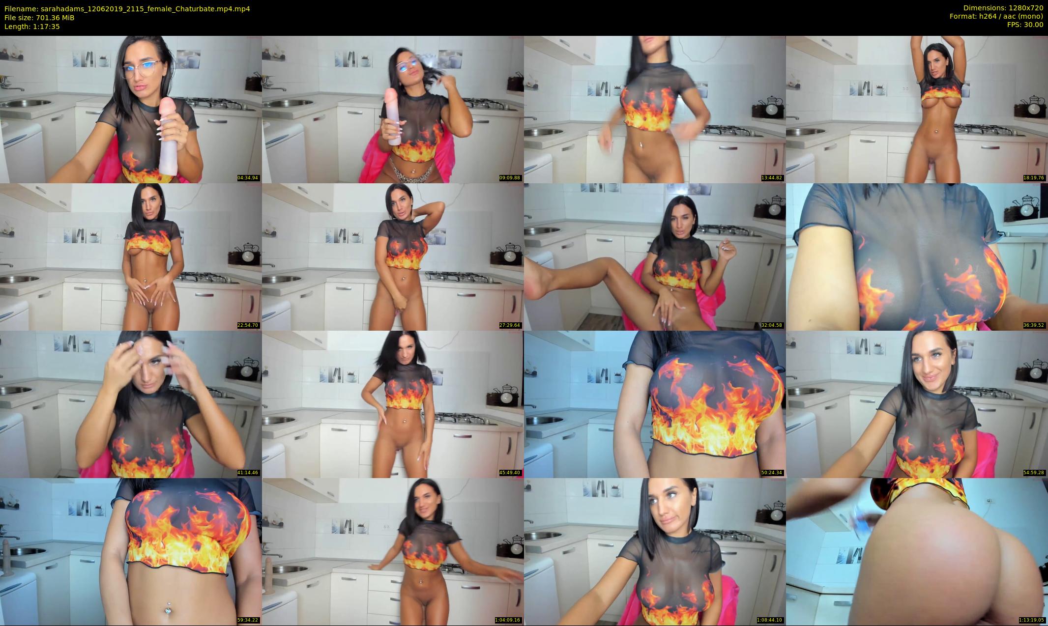 sarahadams — 78 minute Chaturbate female cam show recording, 720p, Jun 12, 2019