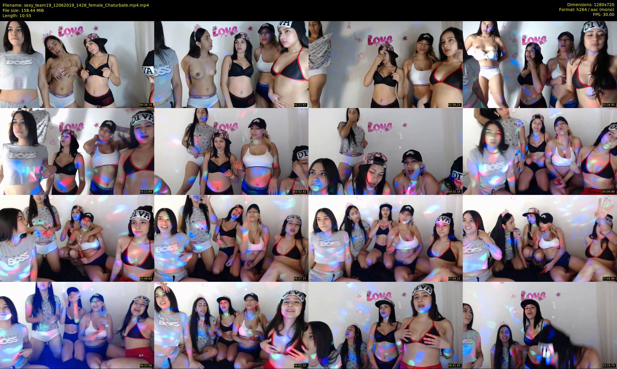 sexy_team19 — 11 minute Chaturbate female cam show recording, 720p, Jun 12, 2019
