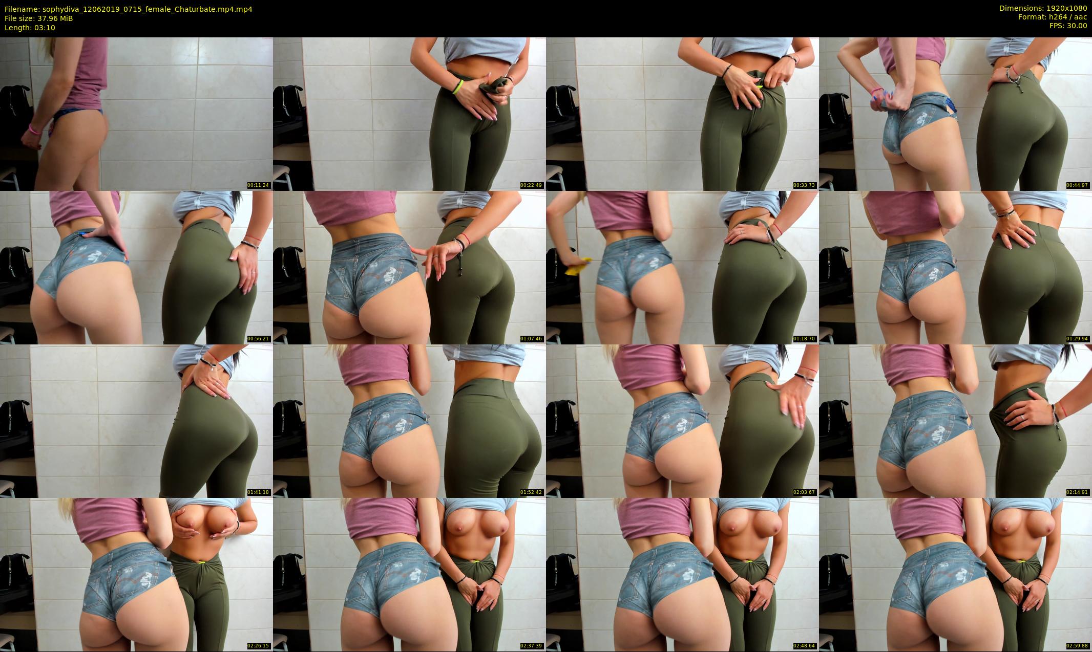 sophydiva — 4 minute Chaturbate female cam show recording, 1080p, Jun 12, 2019