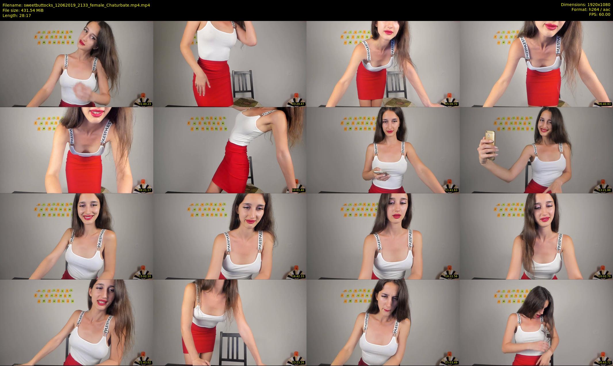 sweetbuttocks — 29 minute Chaturbate female cam show recording, 1080p, Jun 12, 2019
