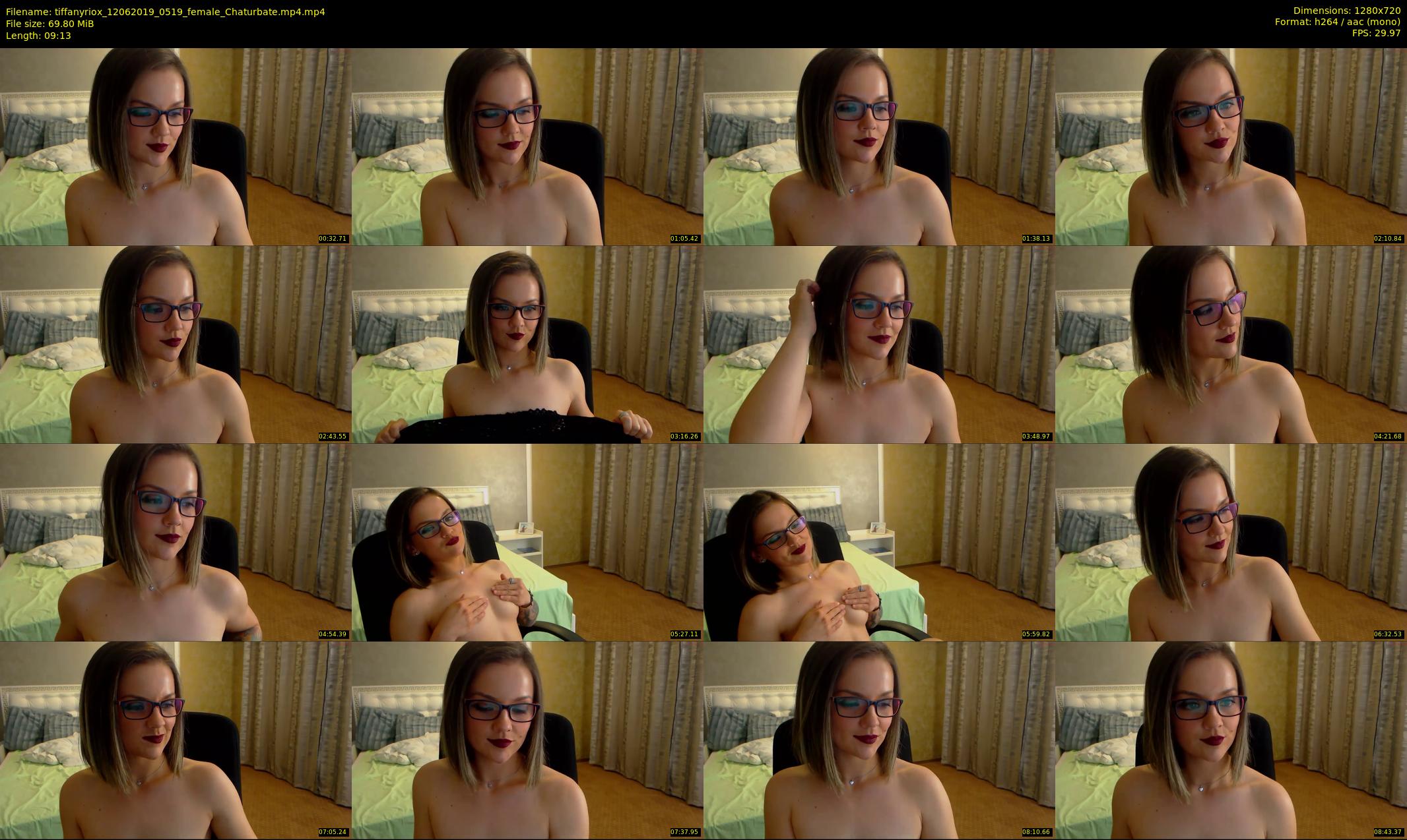 tiffanyriox — 10 minute Chaturbate female cam show recording, 720p, Jun 12, 2019