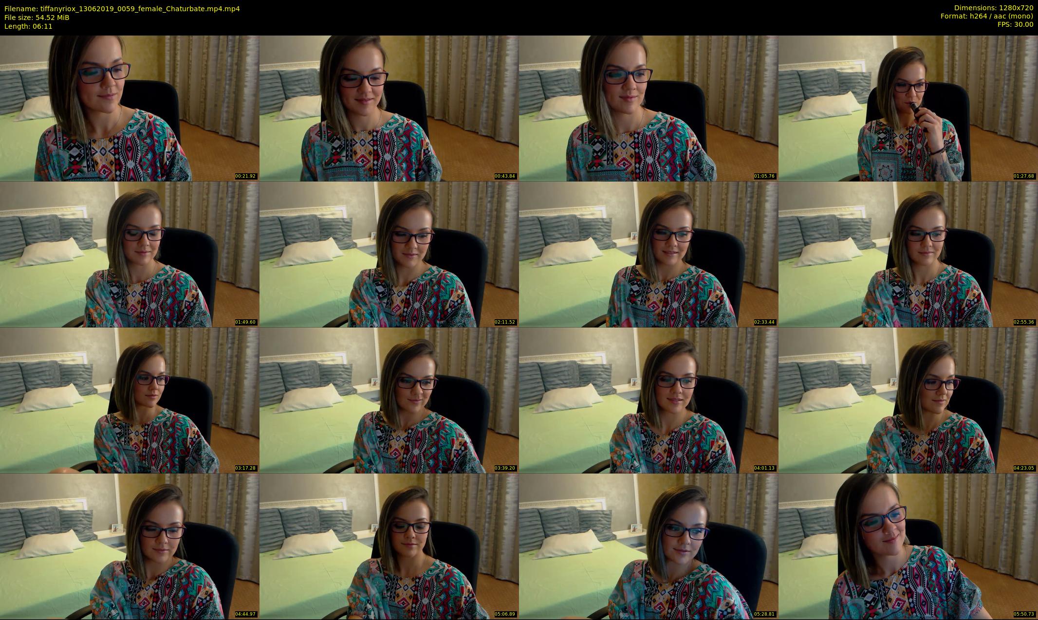 tiffanyriox — 7 minute Chaturbate female cam show recording, 720p, Jun 13, 2019