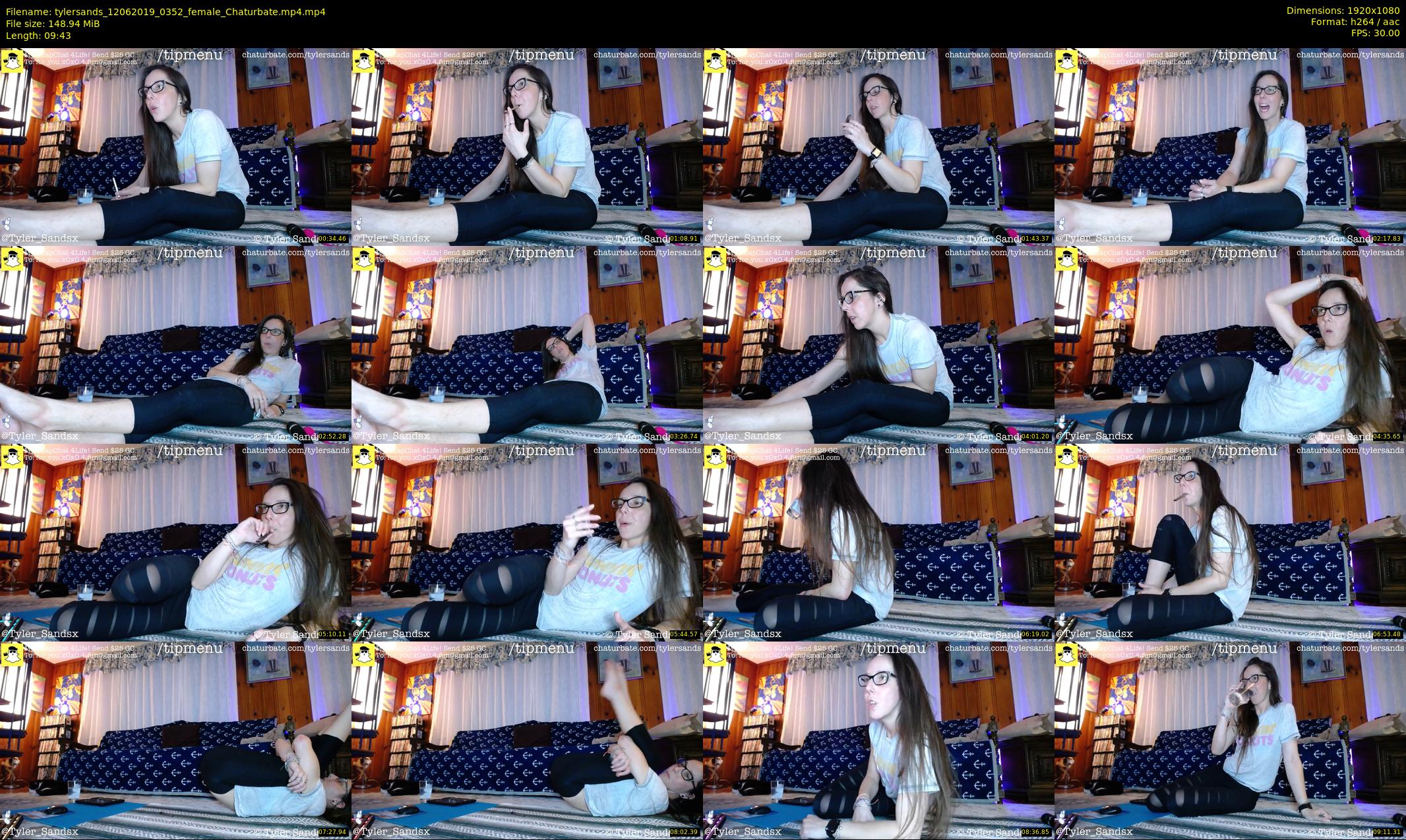 tylersands — 10 minute Chaturbate female cam show recording, 1080p, Jun 12, 2019