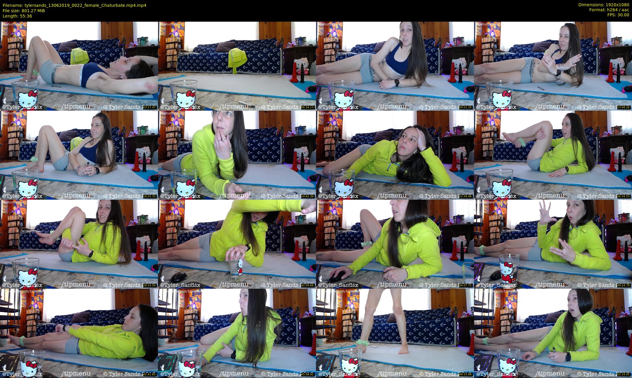 tylersands — 56 minute Chaturbate female cam show recording, 1080p, Jun 13, 2019