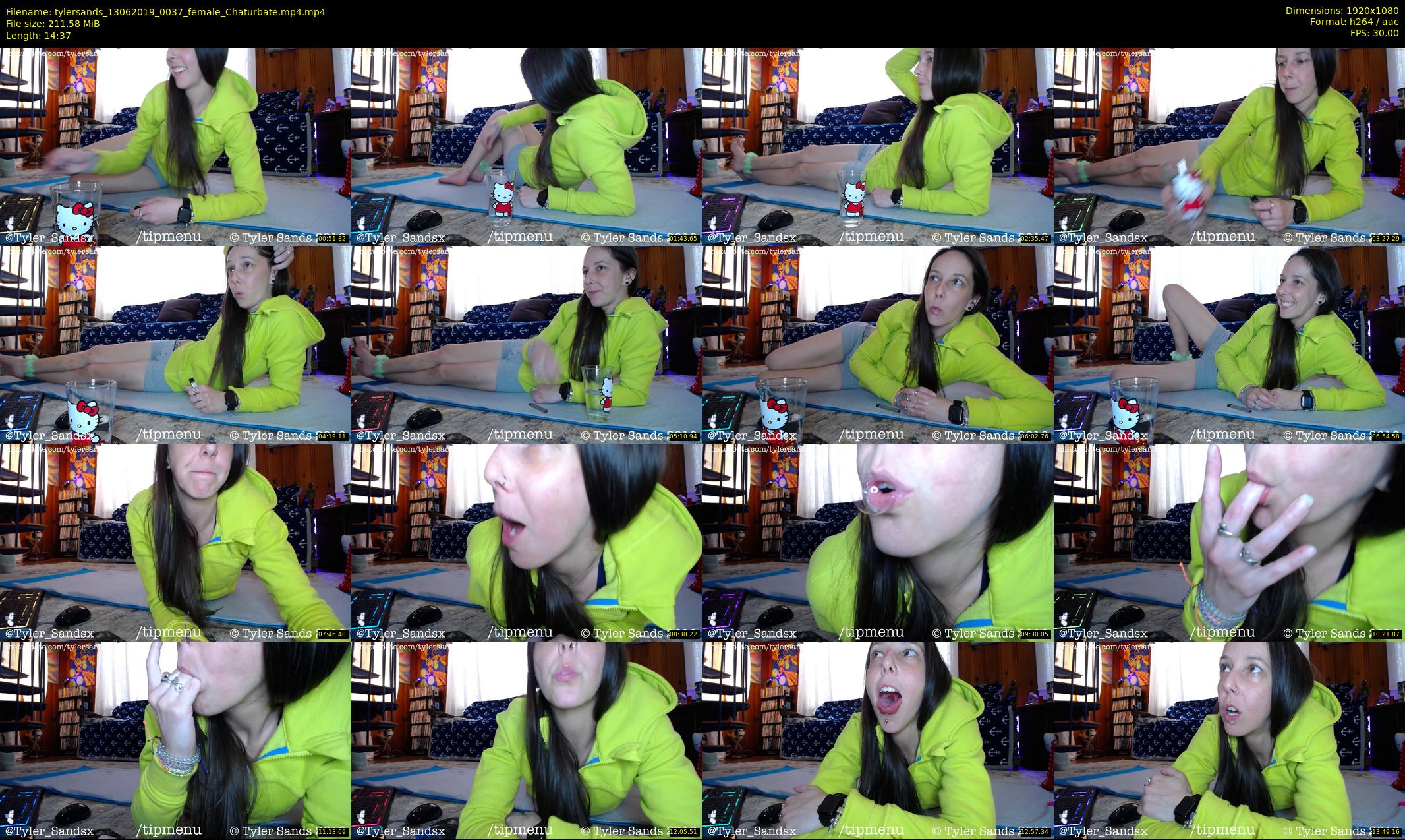 tylersands — 15 minute Chaturbate female cam show recording, 1080p, Jun 13, 2019