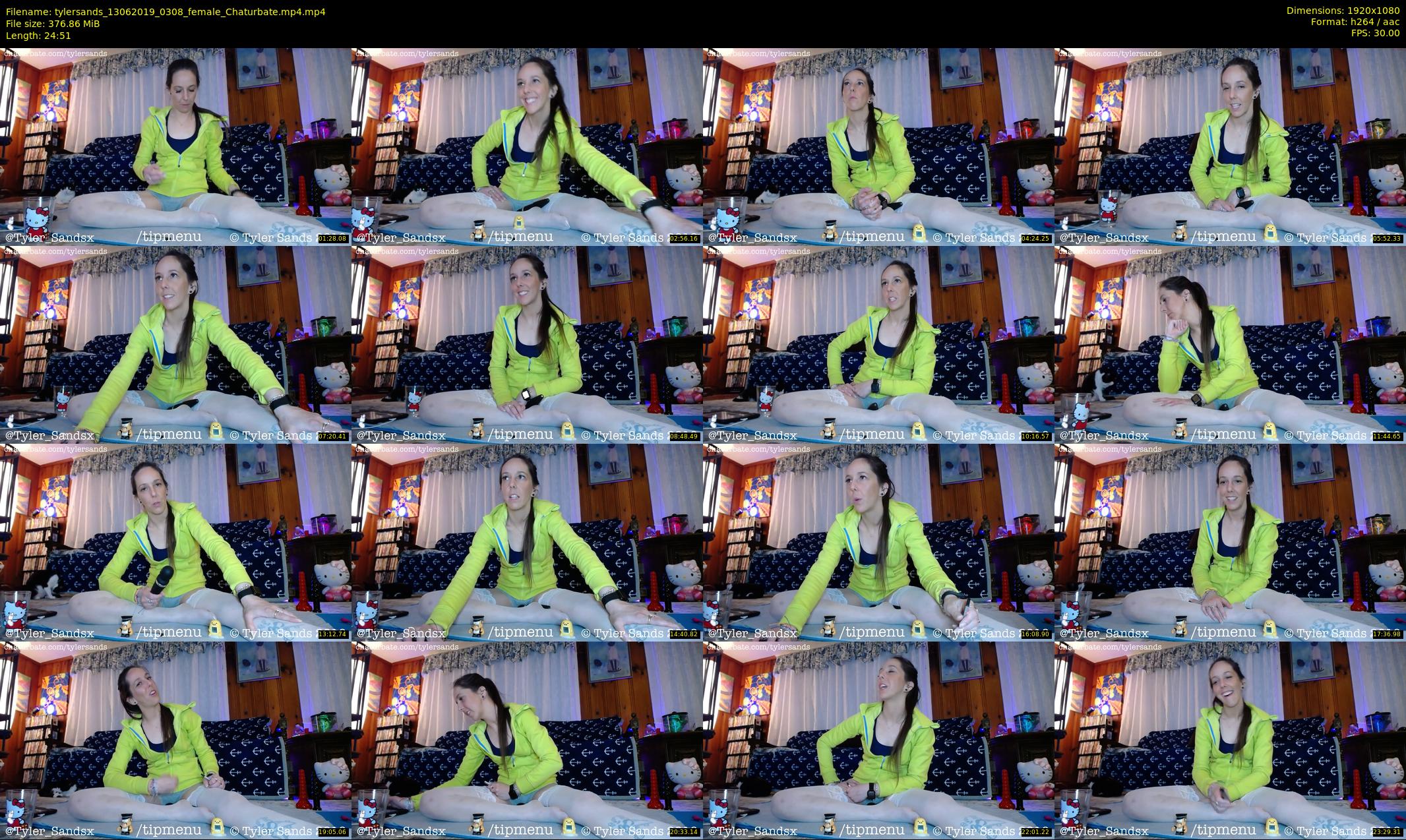 tylersands — 25 minute Chaturbate female cam show recording, 1080p, Jun 13, 2019