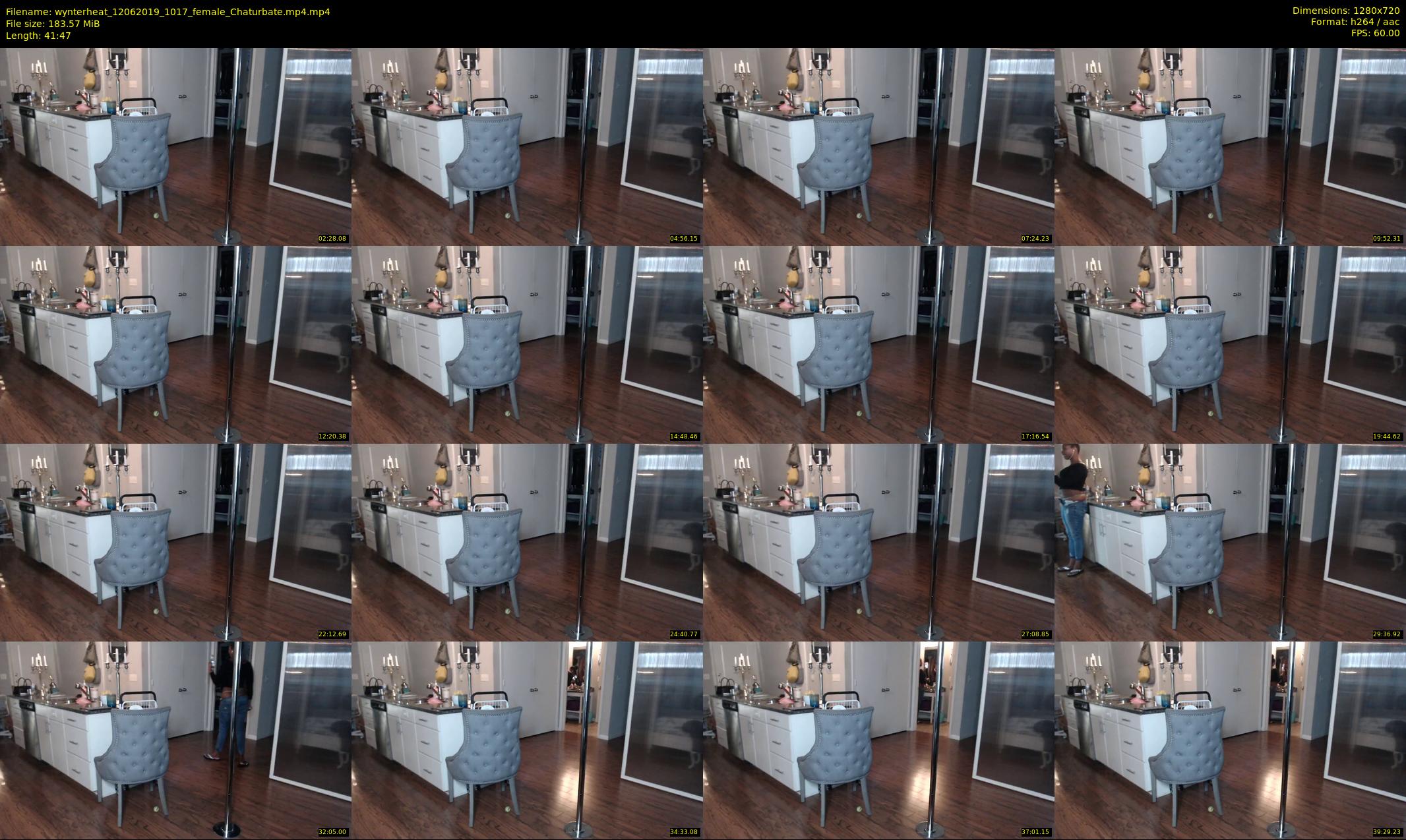 wynterheat — 42 minute Chaturbate female cam show recording, 720p, Jun 12, 2019