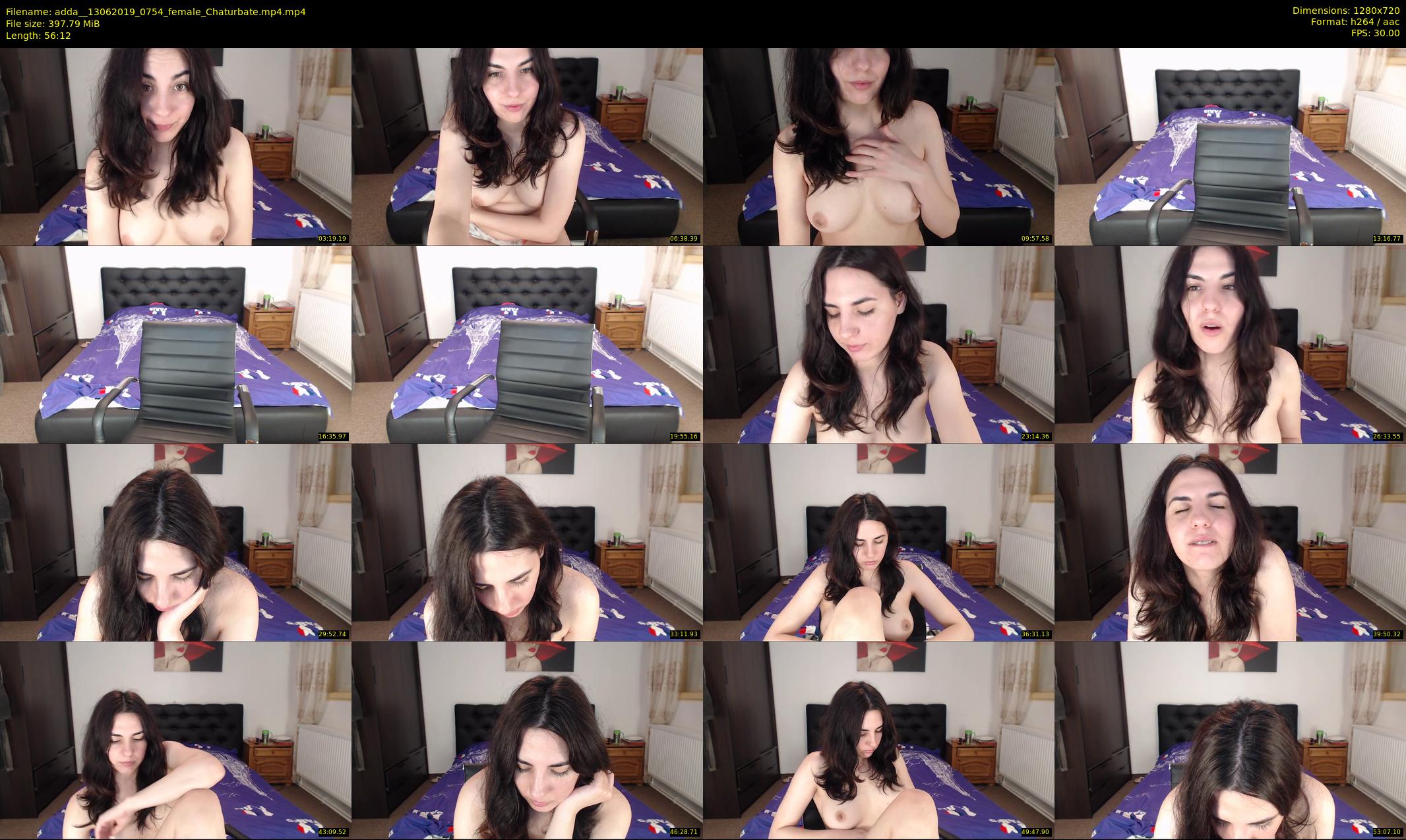adda_ — 57 minute Chaturbate female cam show recording, 720p, Jun 13, 2019