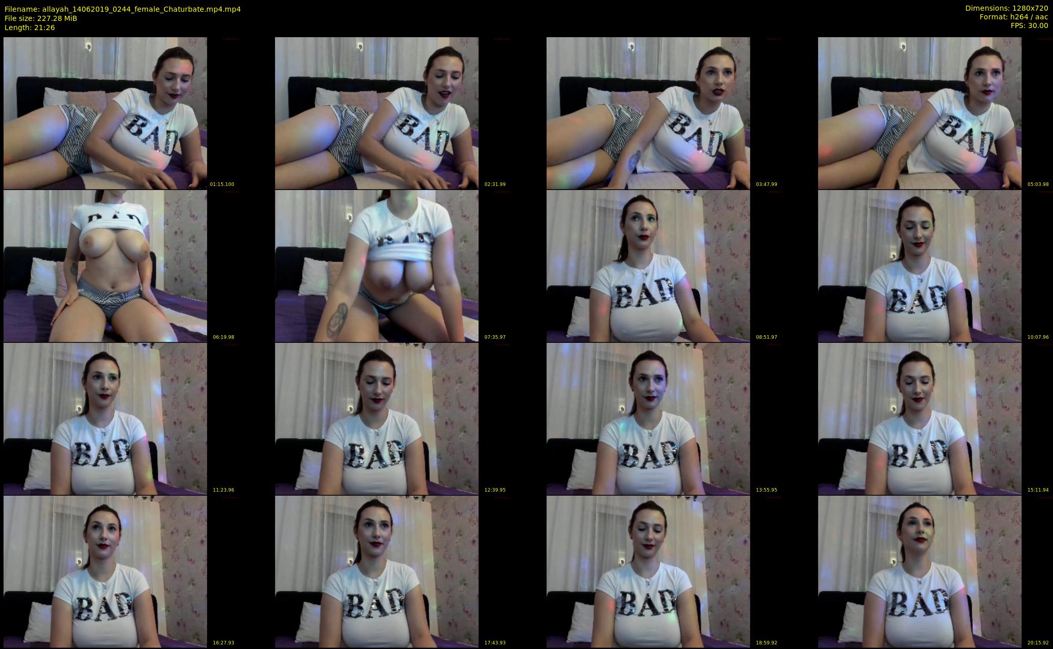 allayah — 22 minute Chaturbate female cam show recording, 720p, Jun 14, 2019