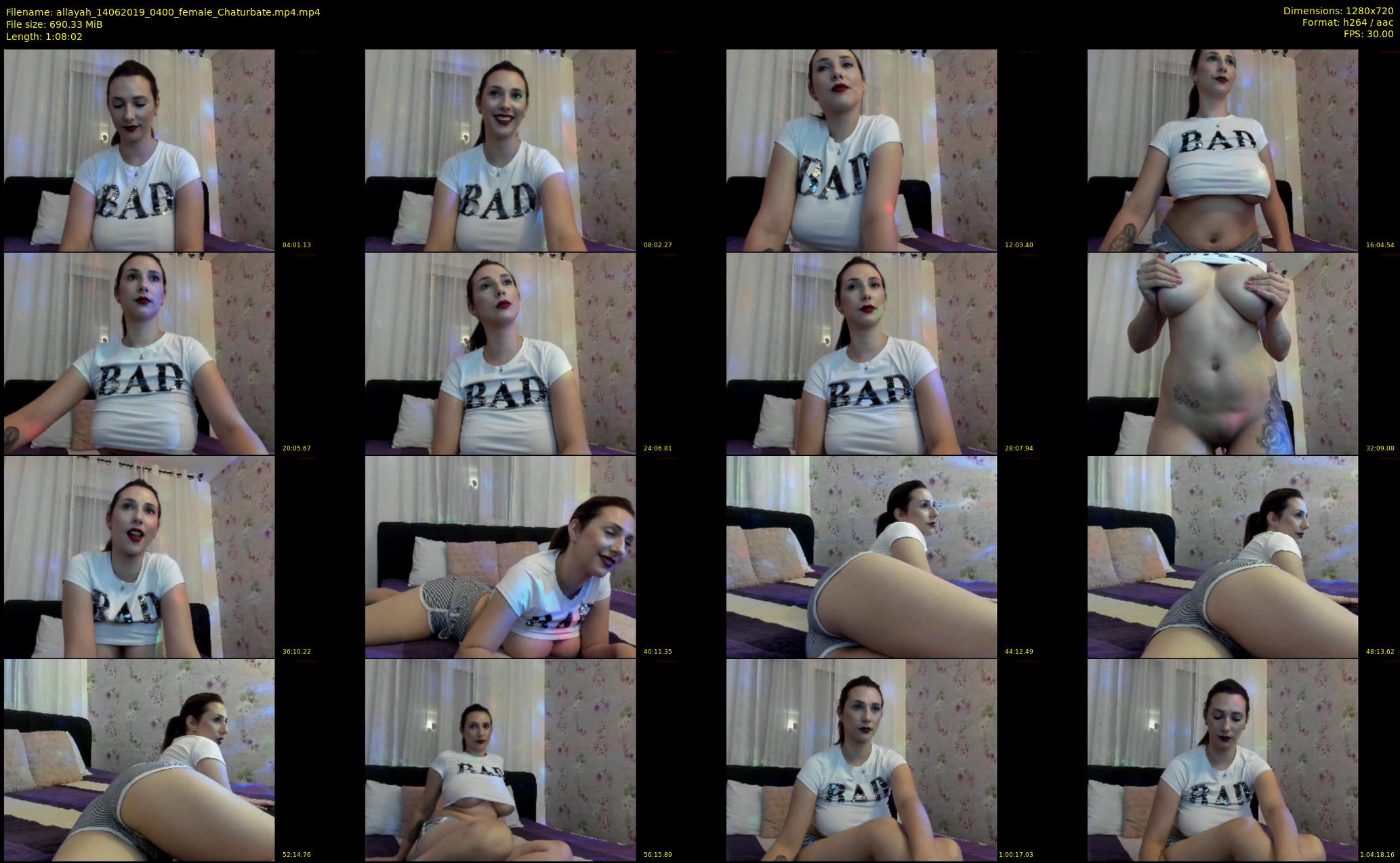 allayah — 69 minute Chaturbate female cam show recording, 720p, Jun 14, 2019