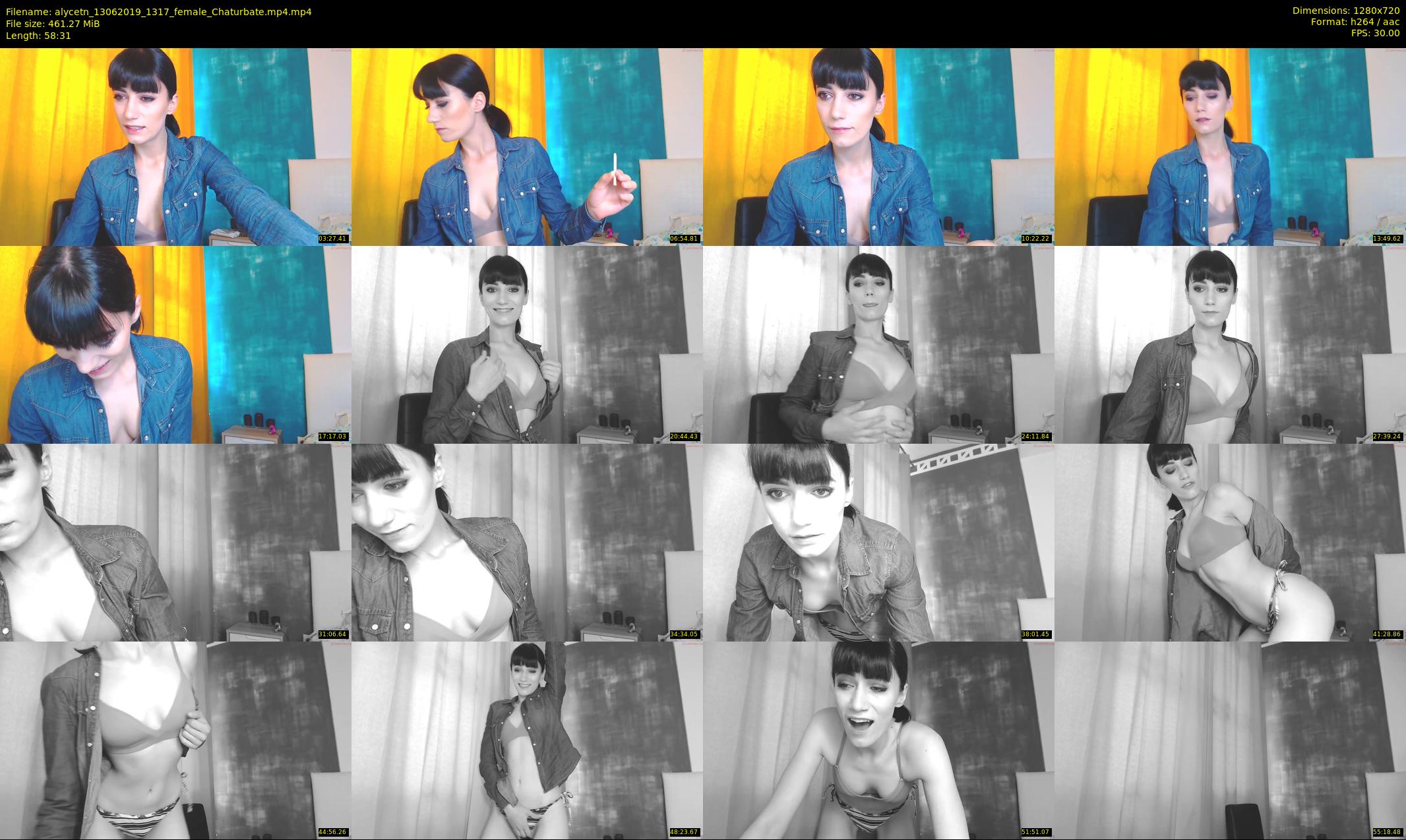 alycetn — 59 minute Chaturbate female cam show recording, 720p, Jun 13, 2019