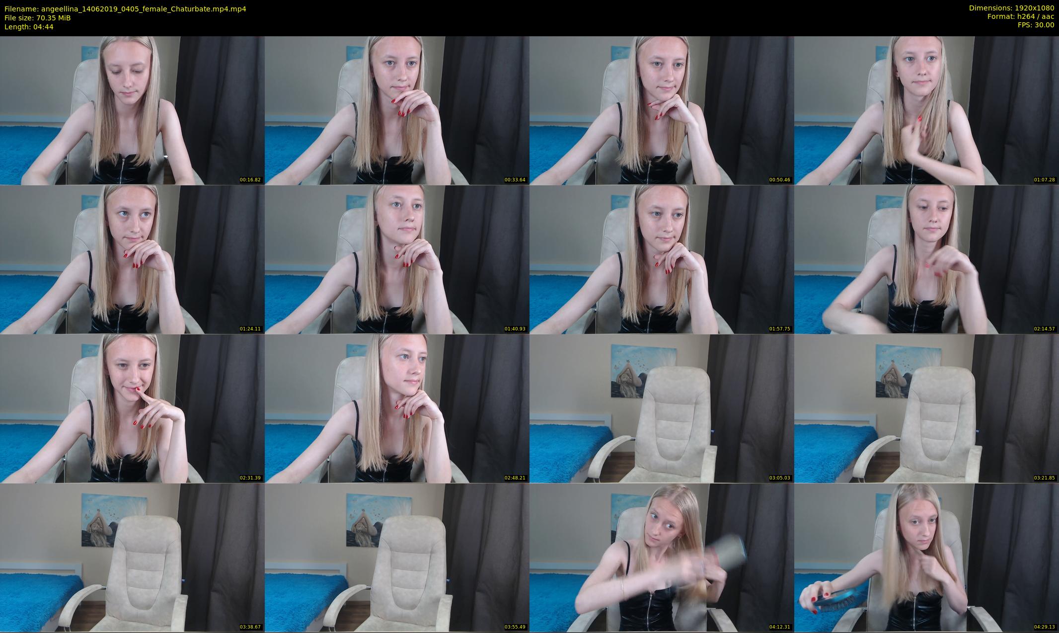 angeellina — 5 minute Chaturbate female cam show recording, 1080p, Jun 14, 2019