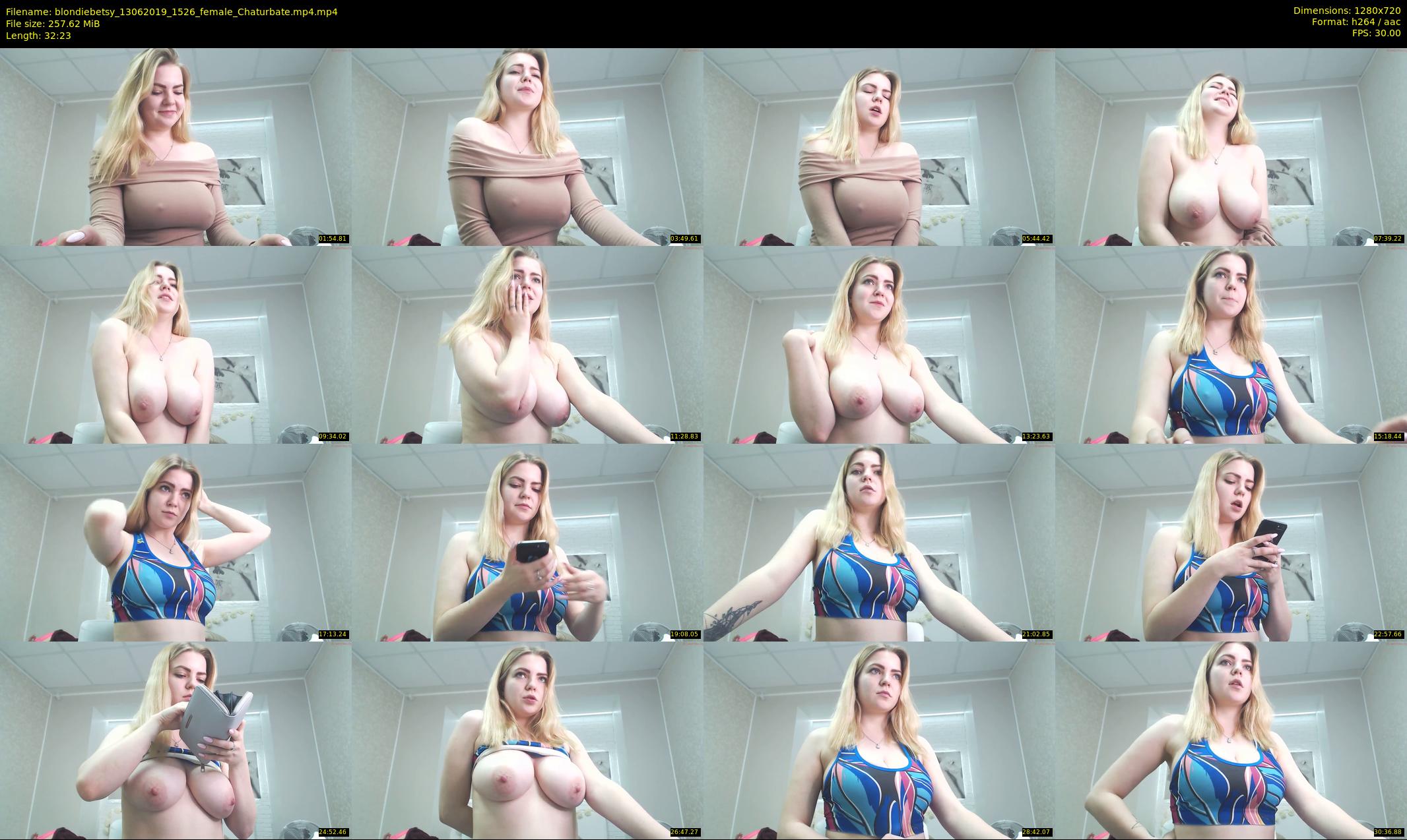 blondiebetsy — 33 minute Chaturbate female cam show recording, 720p, Jun 13, 2019