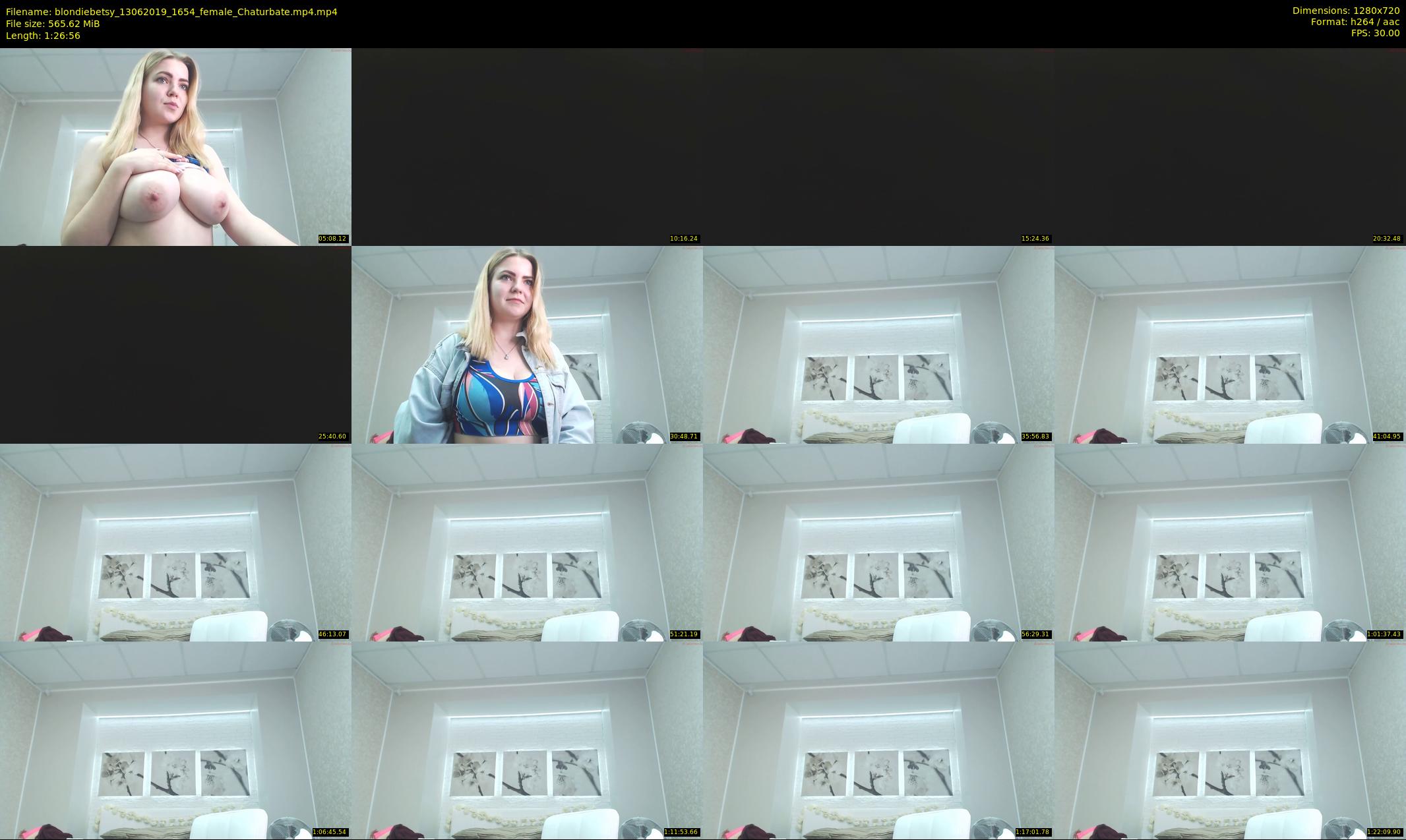 blondiebetsy — 87 minute Chaturbate female cam show recording, 720p, Jun 13, 2019