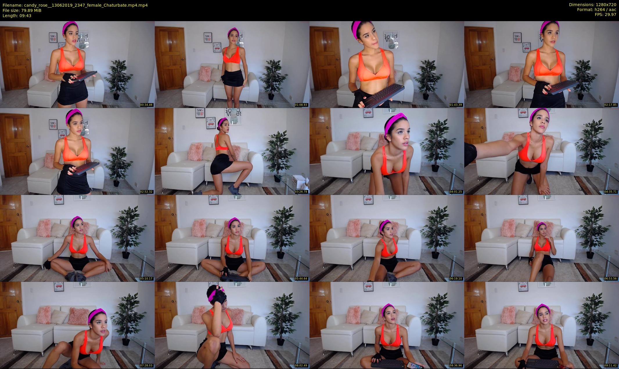 candy_rose_ — 10 minute Chaturbate female cam show recording, 720p, Jun 13, 2019