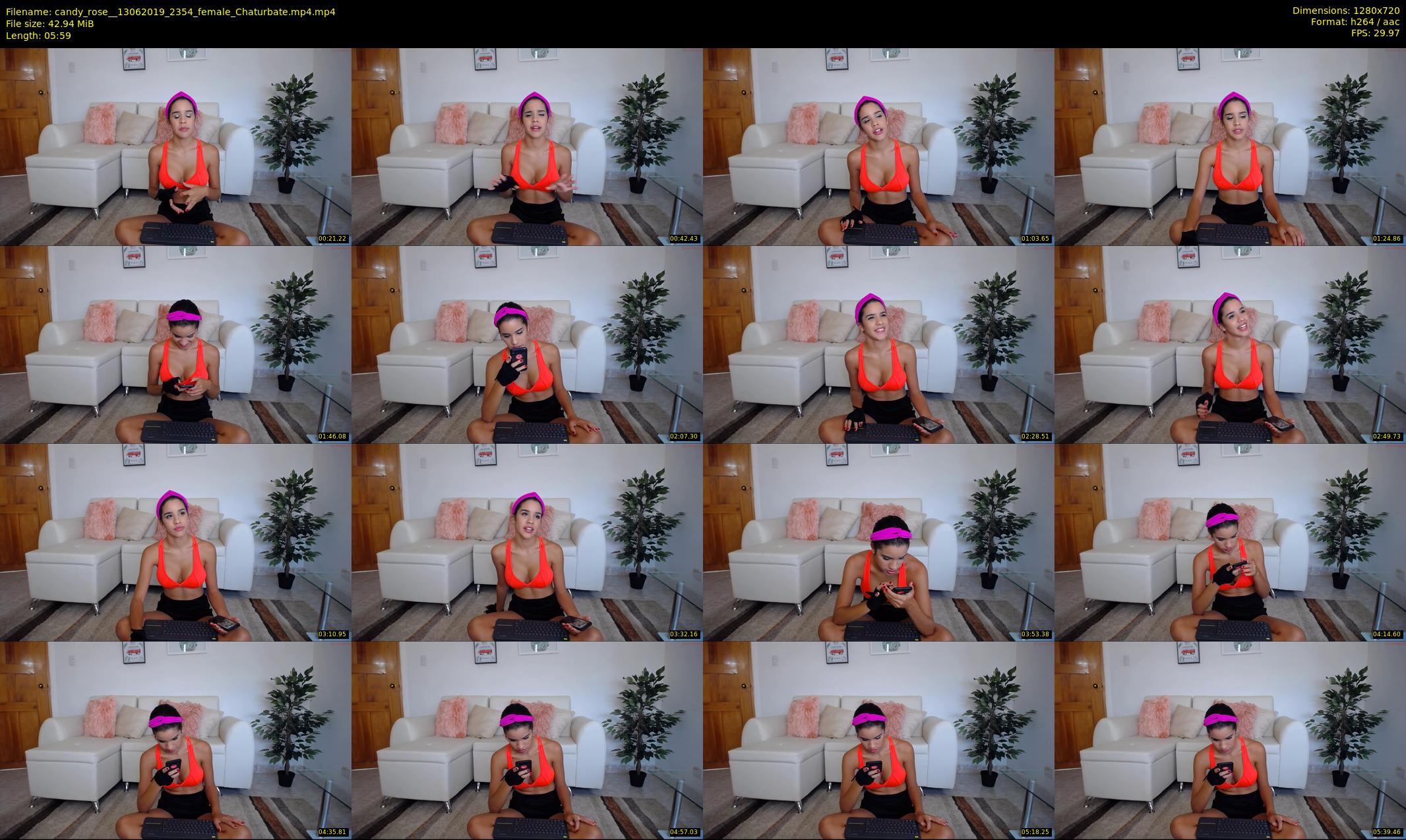 candy_rose_ — 6 minute Chaturbate female cam show recording, 720p, Jun 13, 2019
