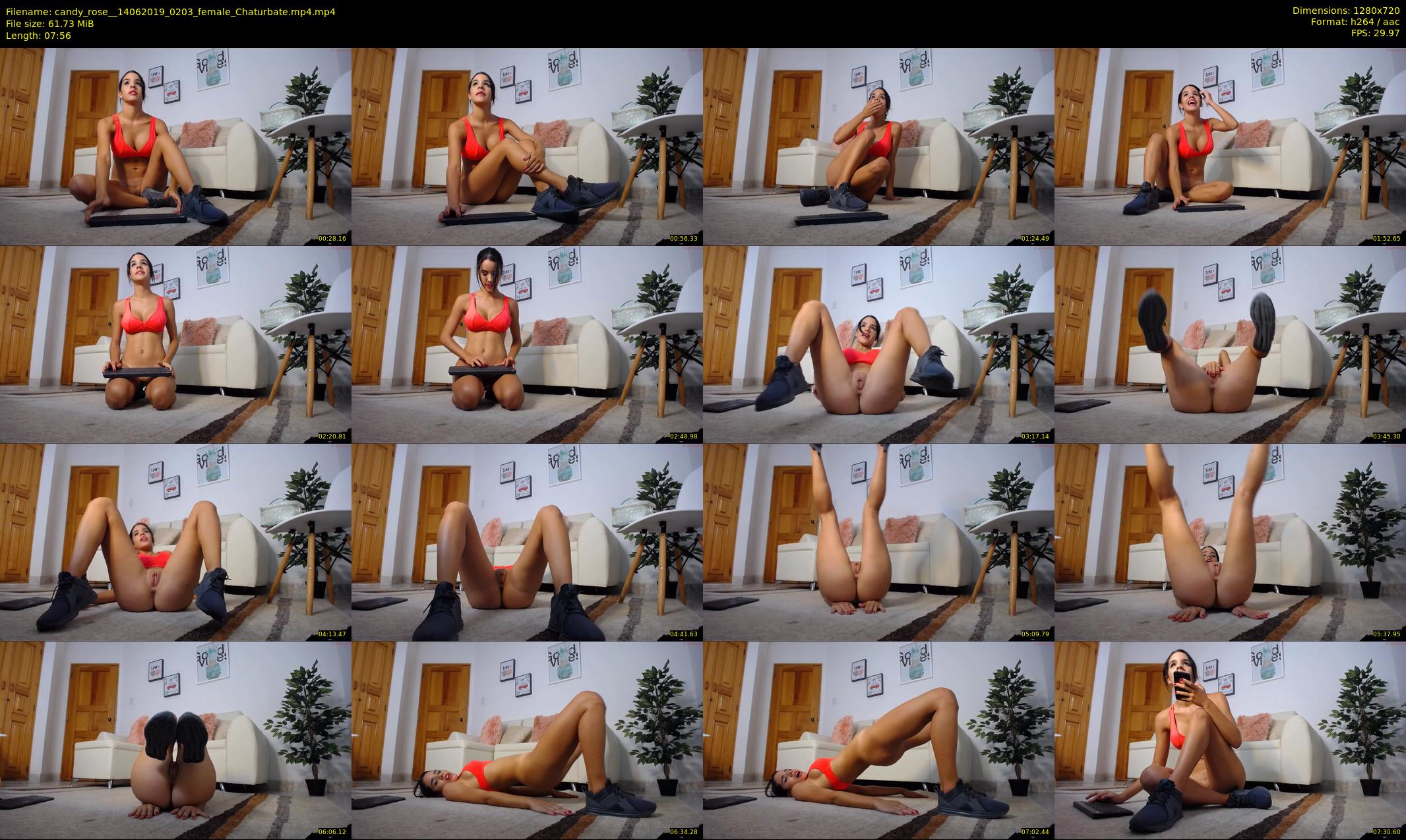 candy_rose_ — 8 minute Chaturbate female cam show recording, 720p, Jun 14, 2019