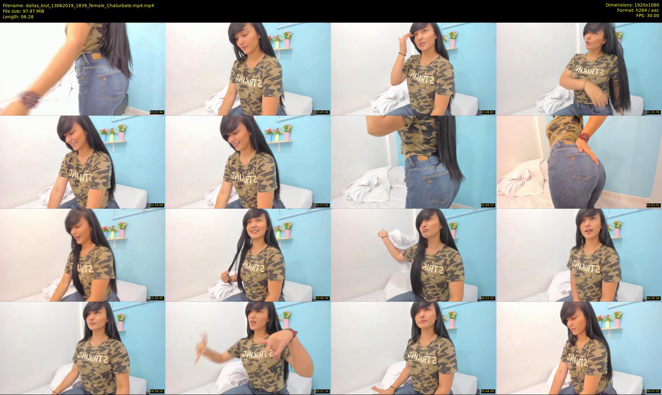 dallas_kiut — 7 minute Chaturbate female cam show recording, 1080p, Jun 13, 2019