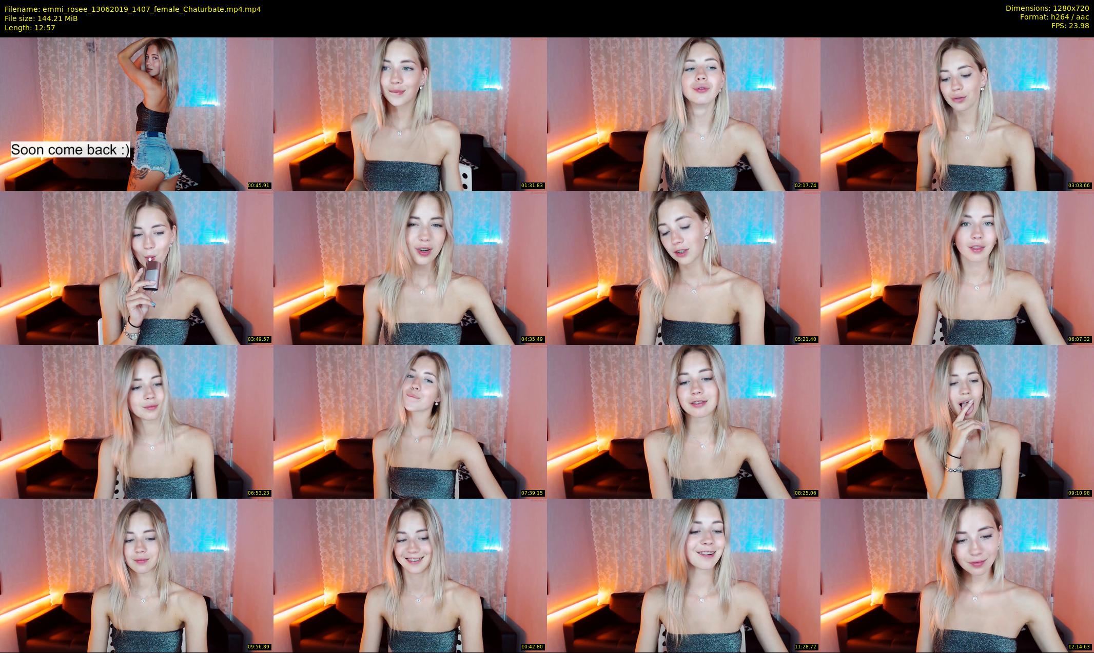emmi_rosee — 13 minute Chaturbate female cam show recording, 720p, Jun 13, 2019