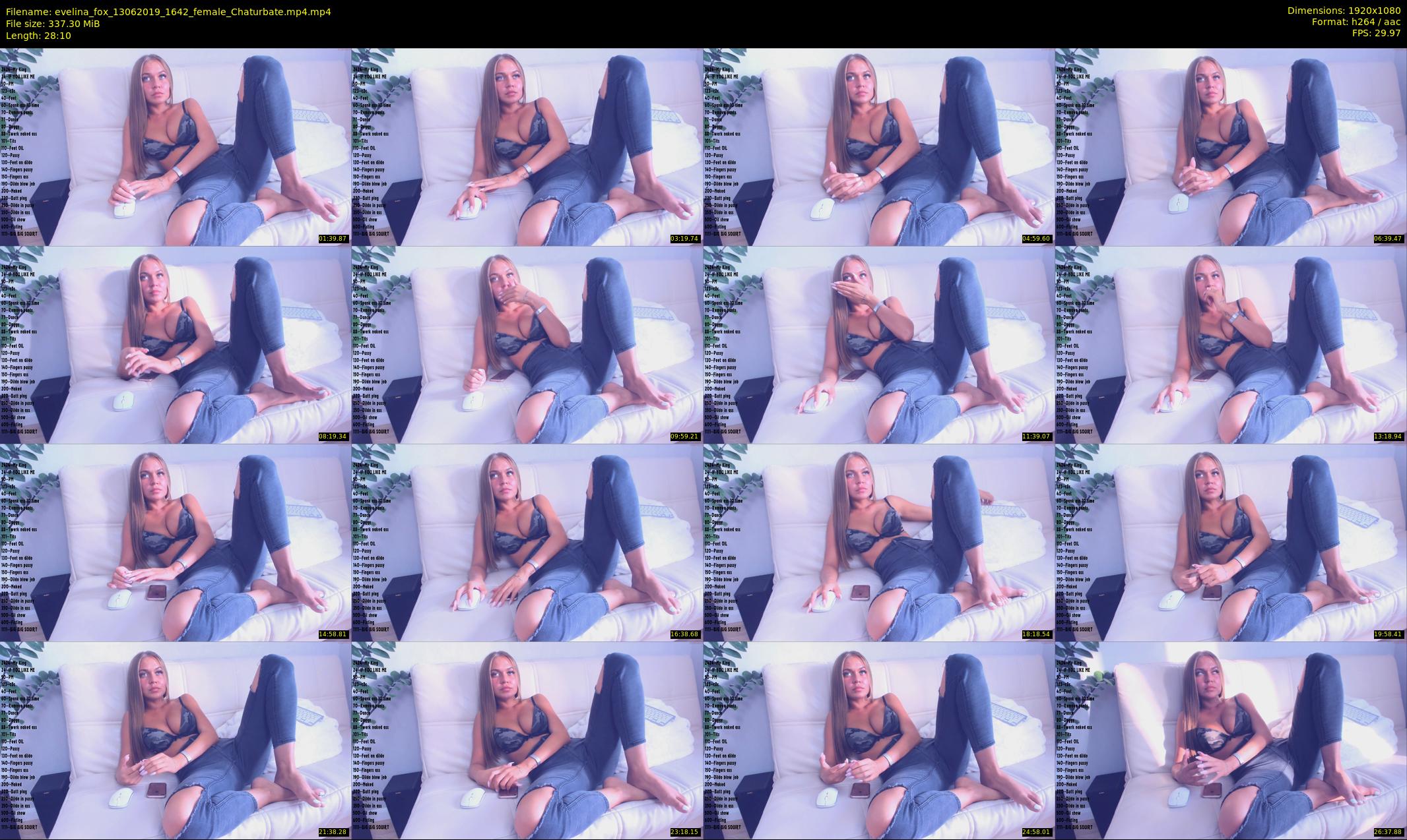 evelina_fox — 29 minute Chaturbate female cam show recording, 1080p, Jun 13, 2019