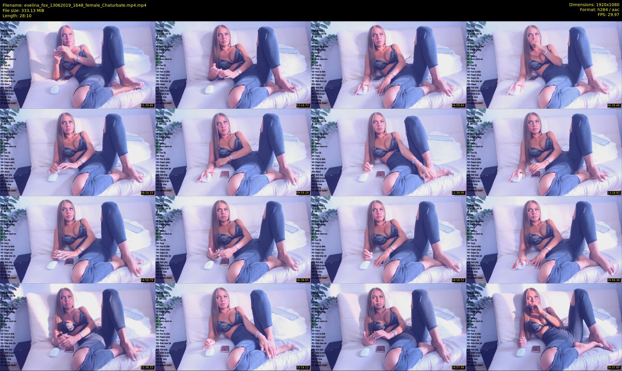 evelina_fox — 29 minute Chaturbate female cam show recording, 1080p, Jun 13, 2019