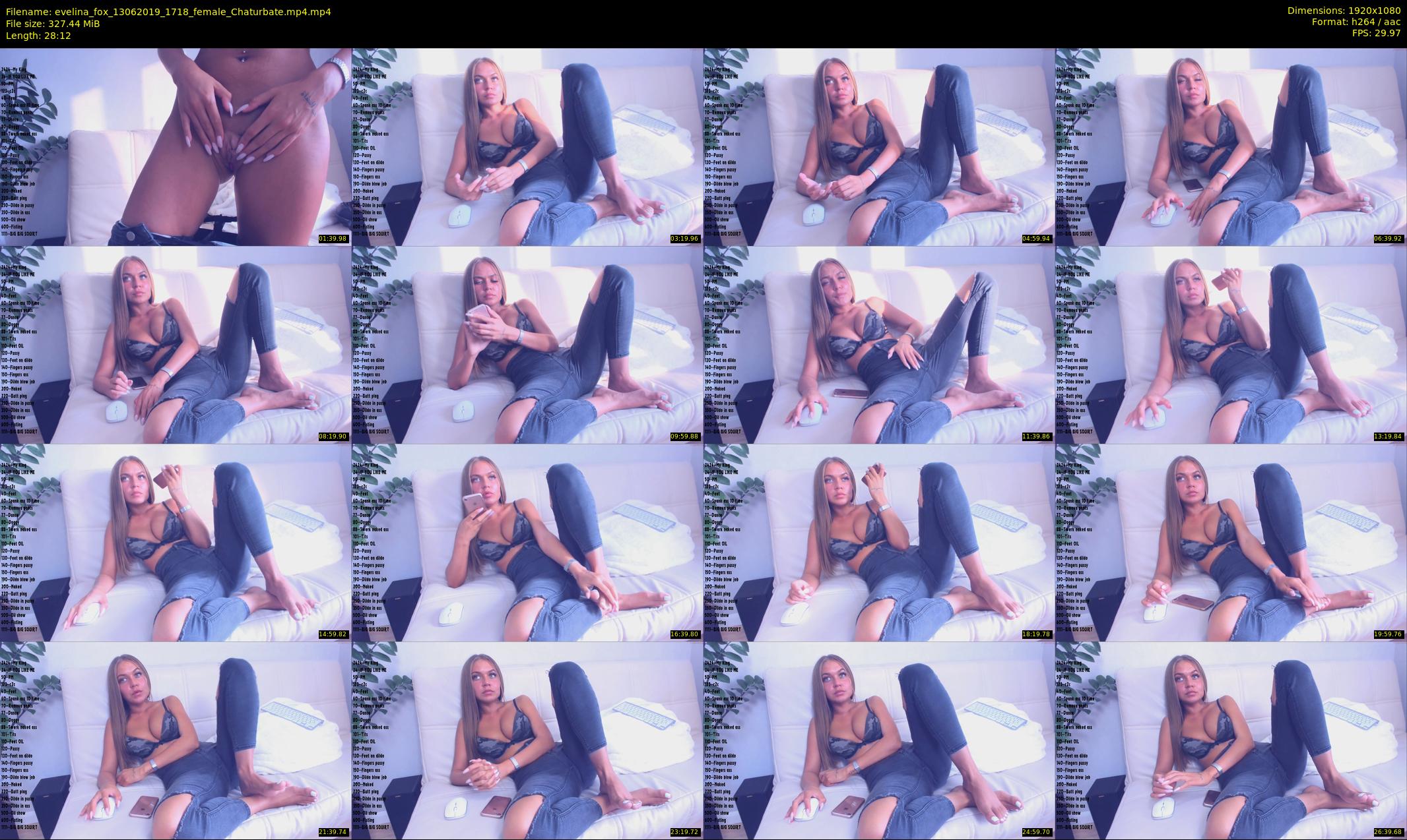 evelina_fox — 29 minute Chaturbate female cam show recording, 1080p, Jun 13, 2019