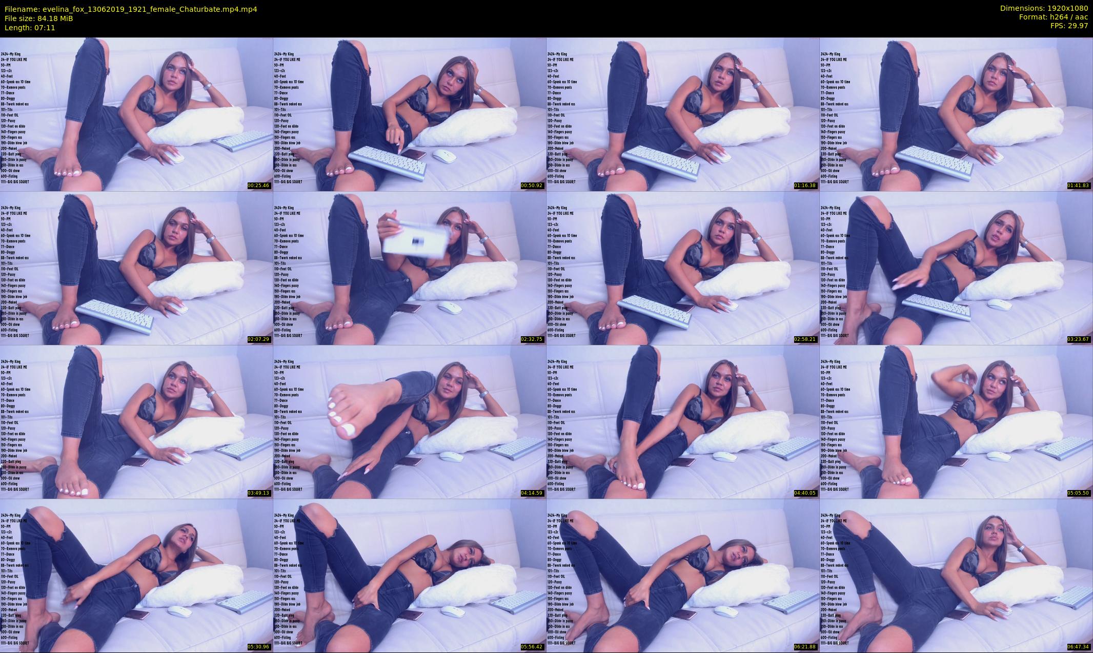 evelina_fox — 8 minute Chaturbate female cam show recording, 1080p, Jun 13, 2019